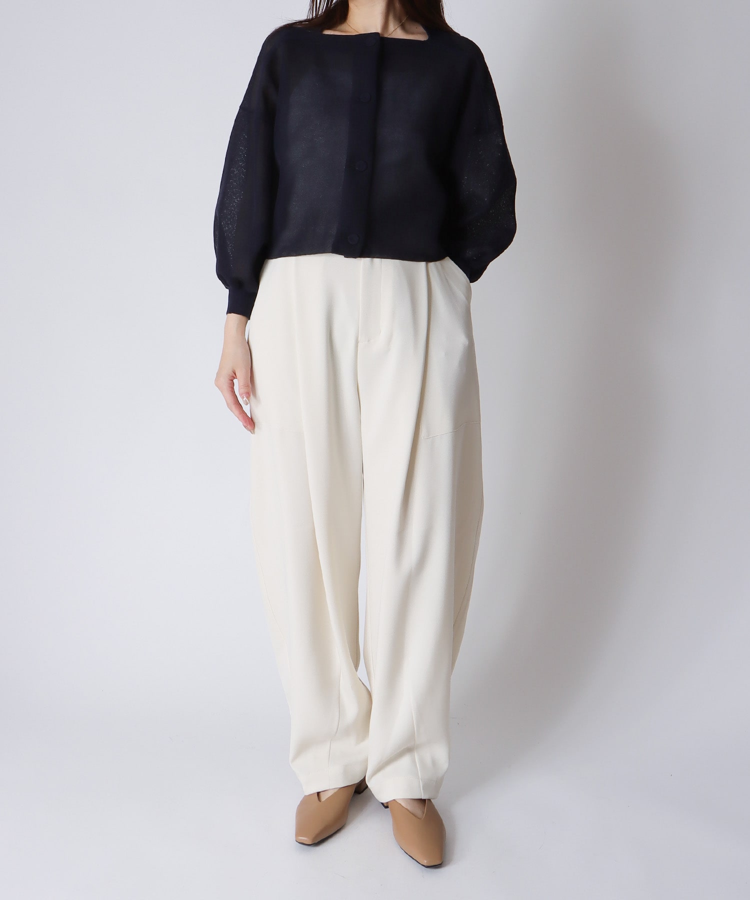 ALLONGE sheer cardigan