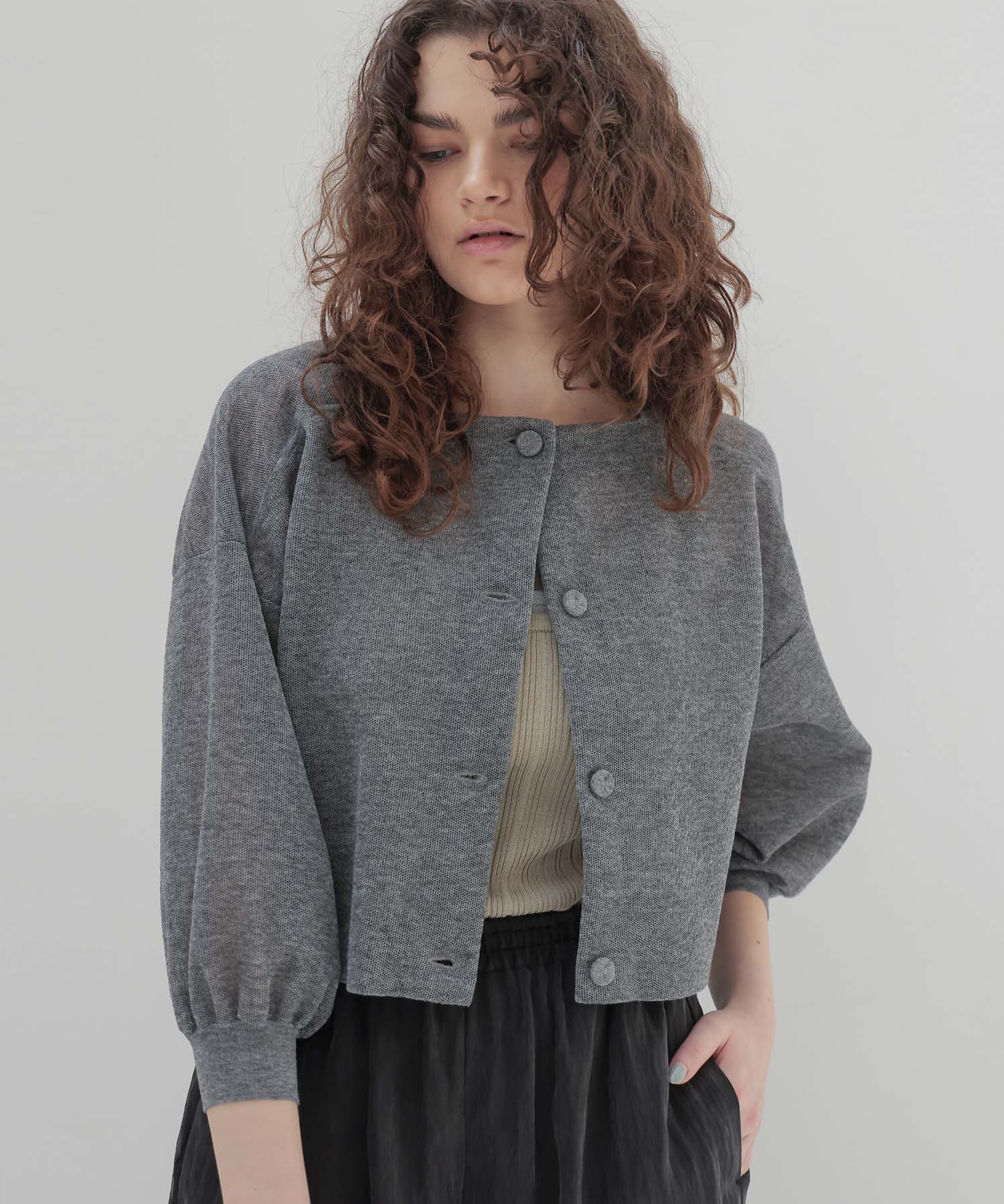 ALLONGE sheer cardigan