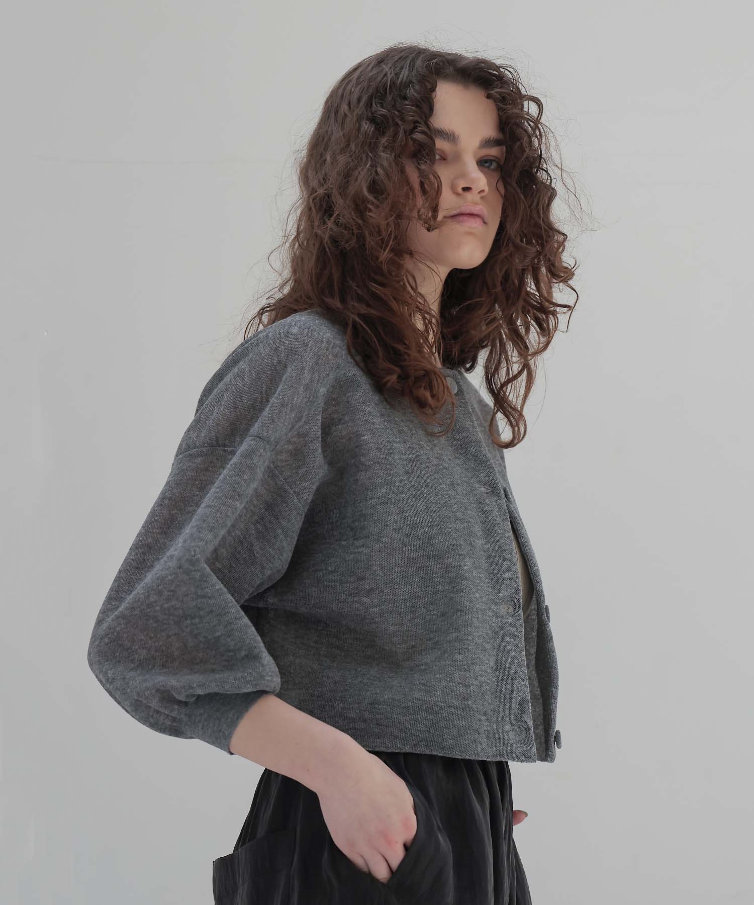 ALLONGE sheer cardigan