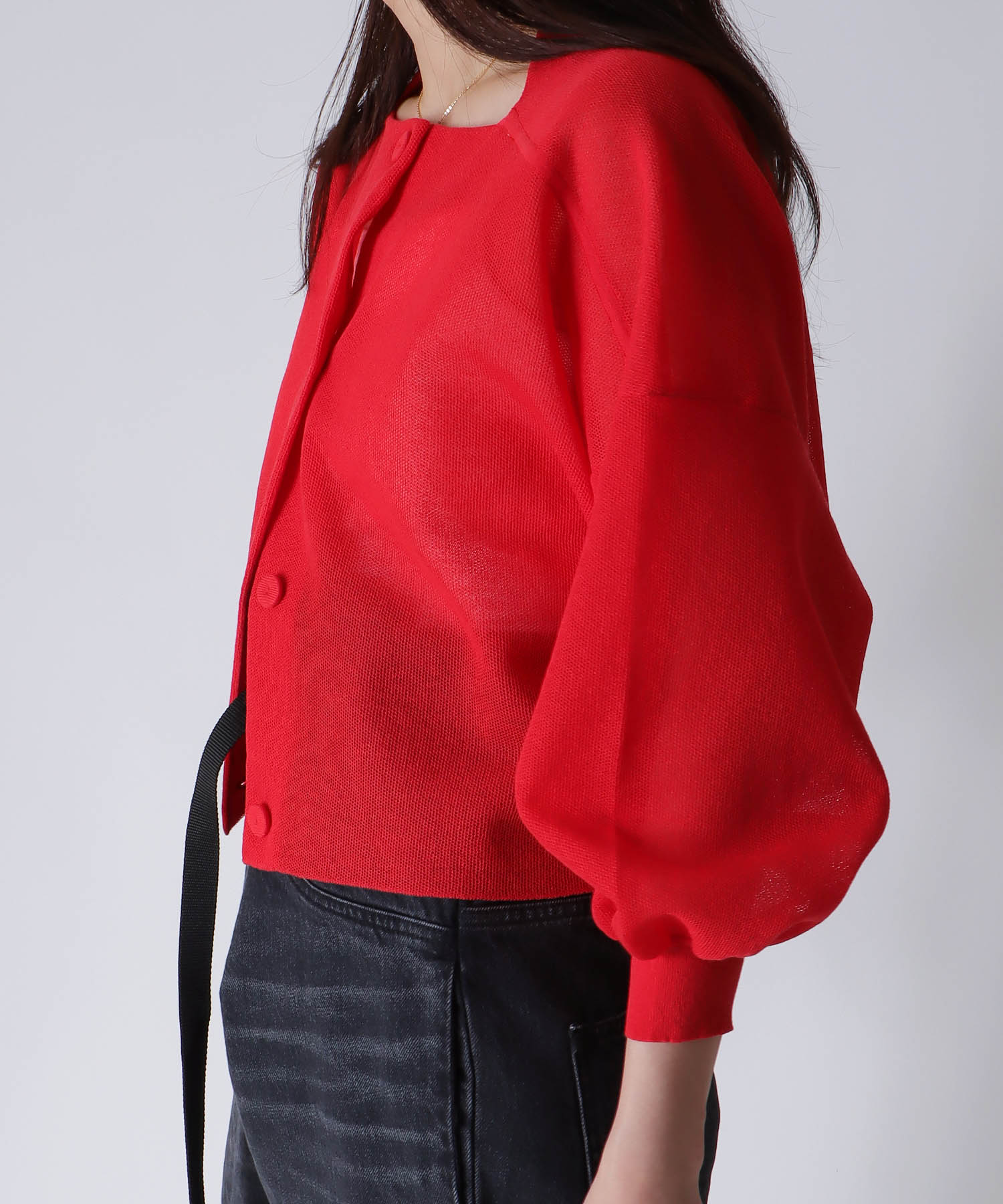 ALLONGE sheer cardigan