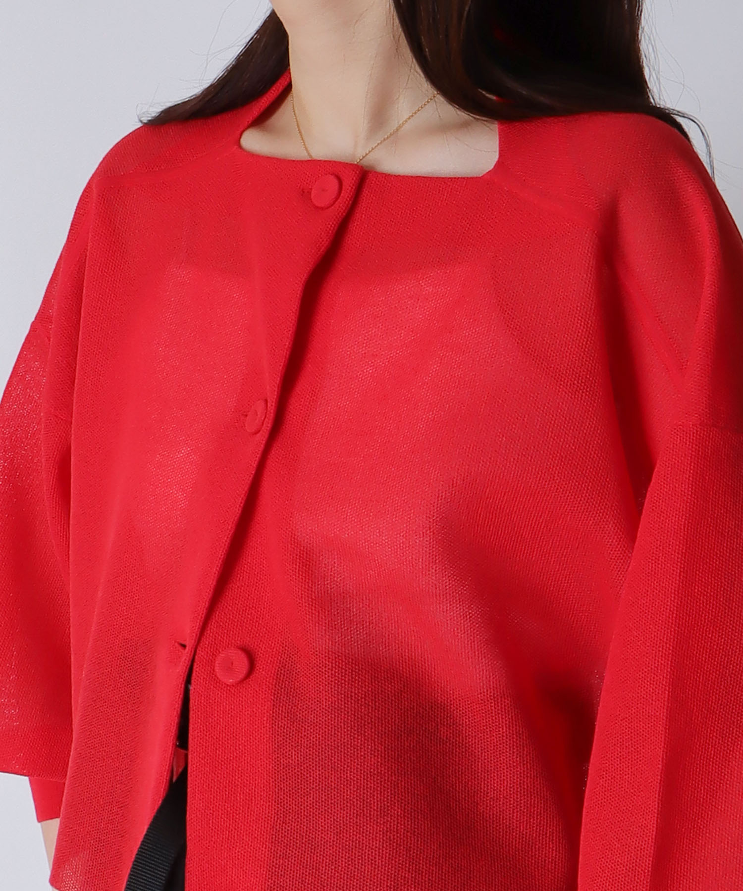ALLONGE sheer cardigan