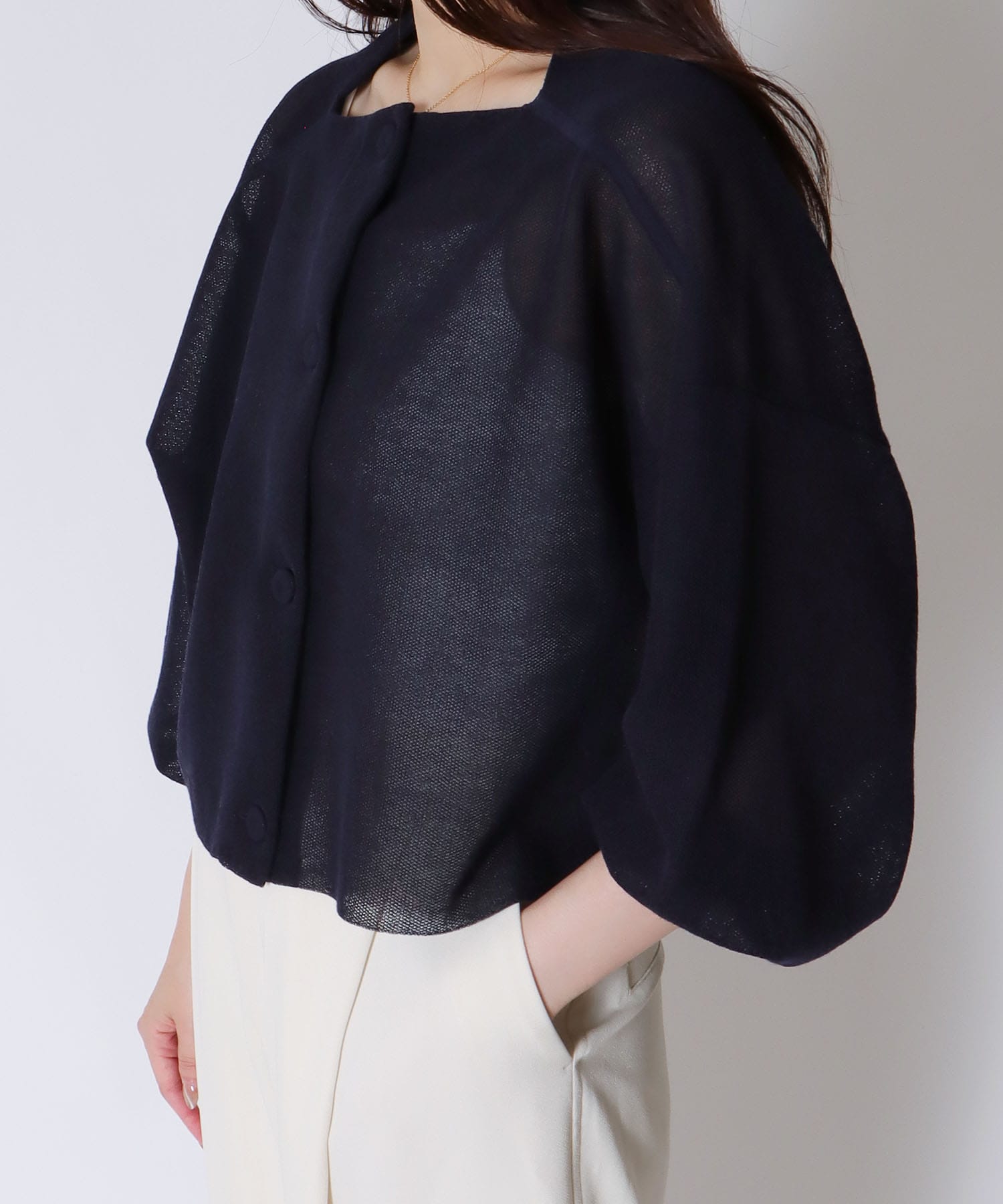 ALLONGE sheer cardigan