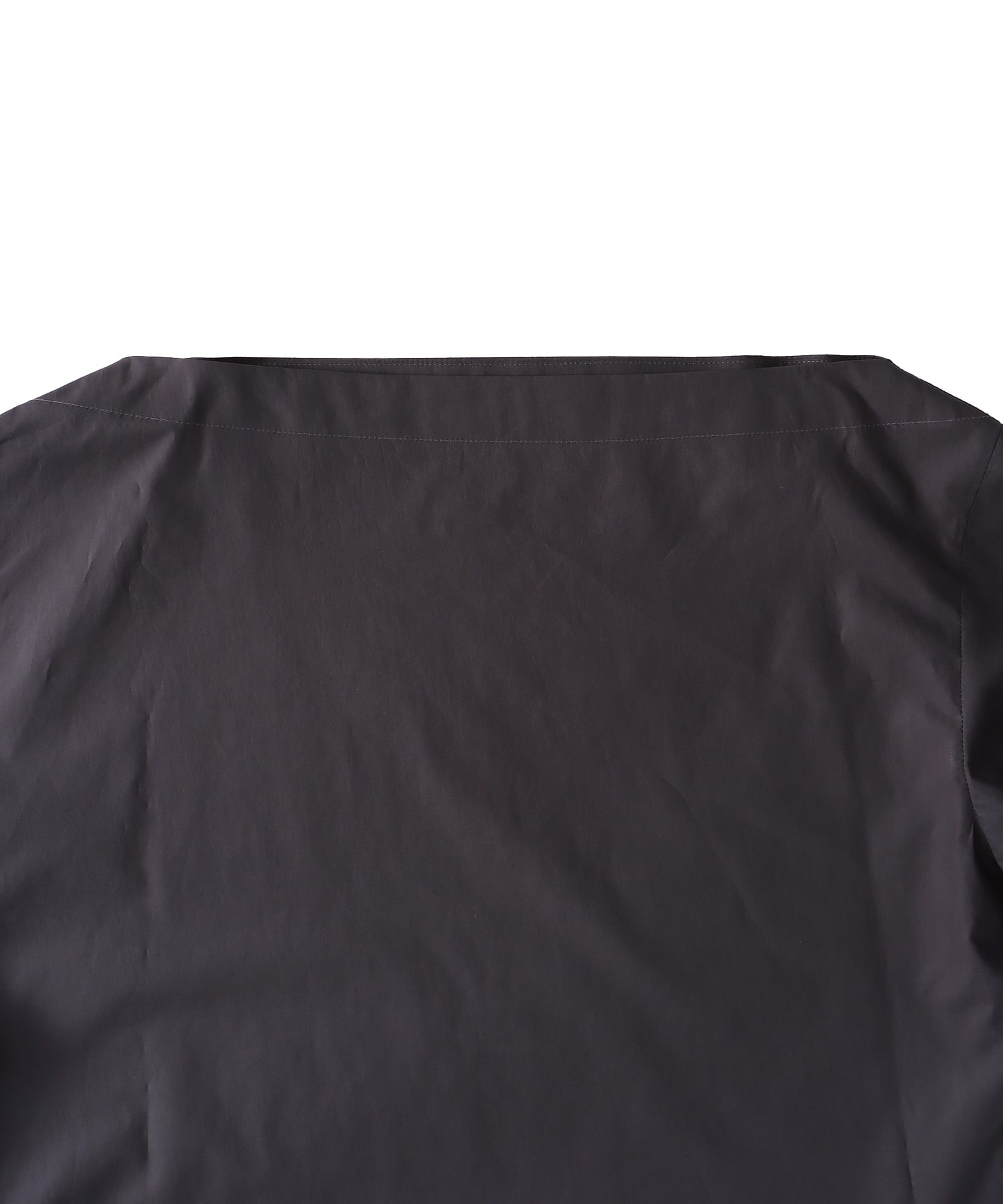 asymmetric off-shoulder puff blouse