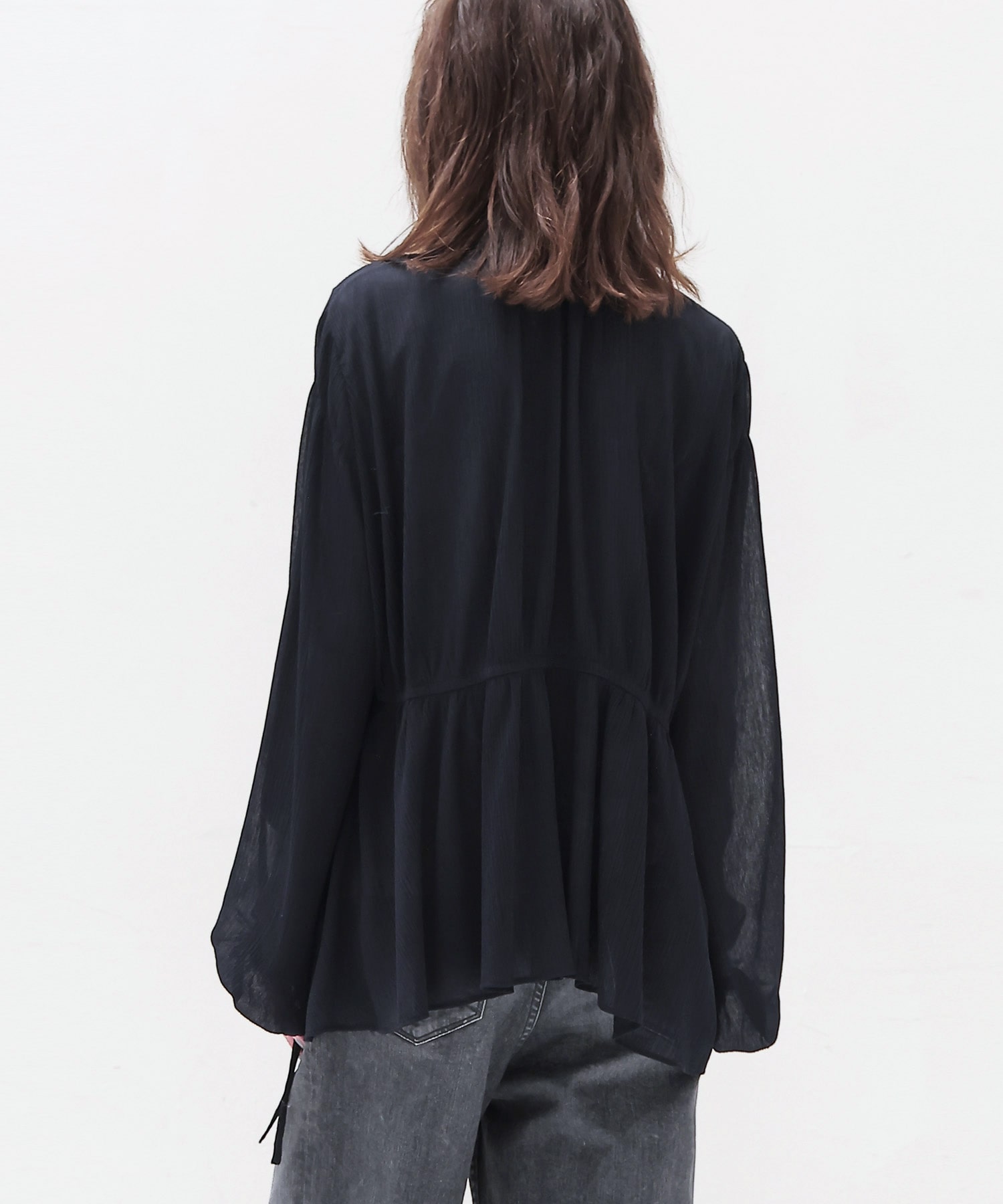 crepe georgette romantic blouse