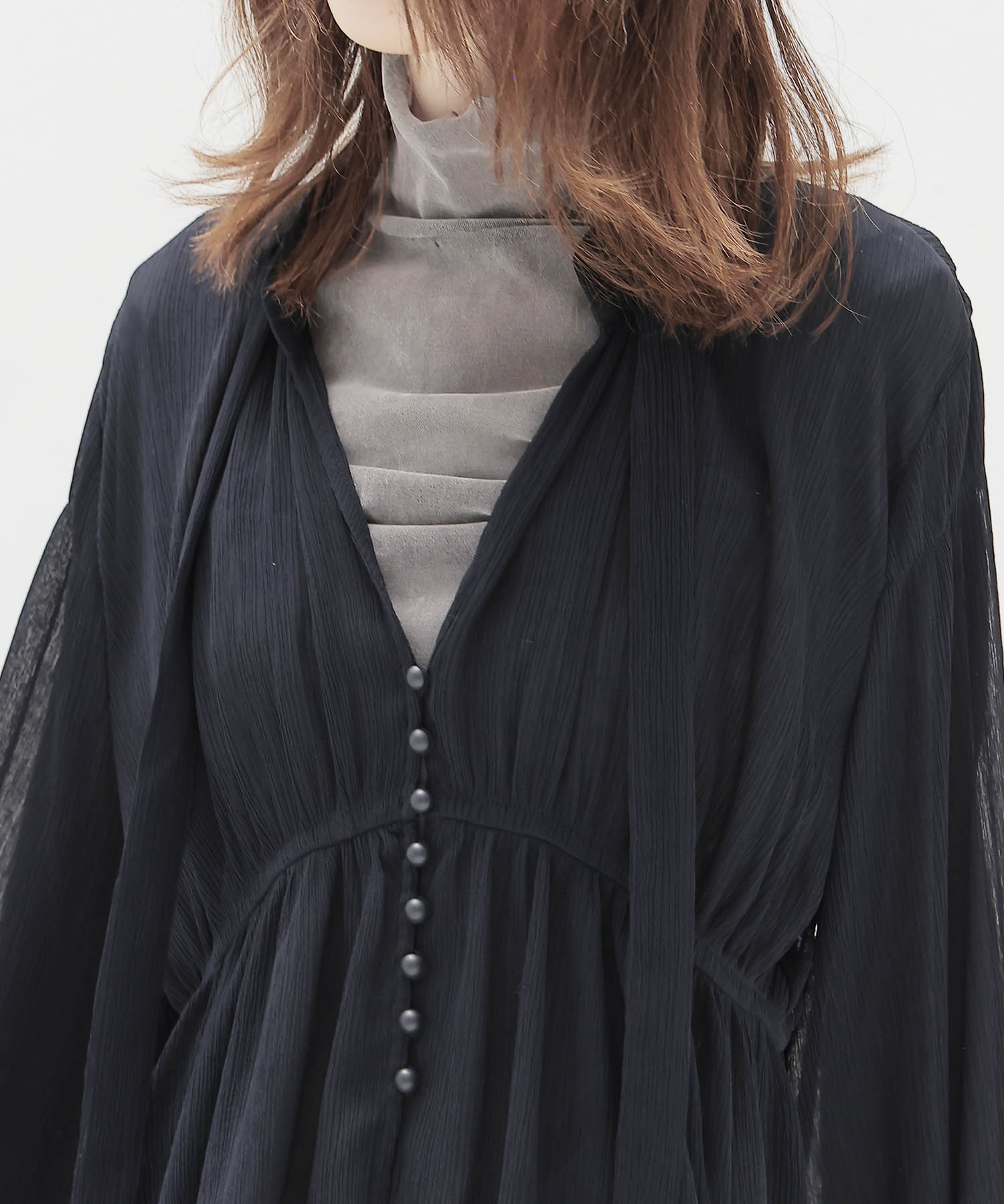 crepe georgette romantic blouse