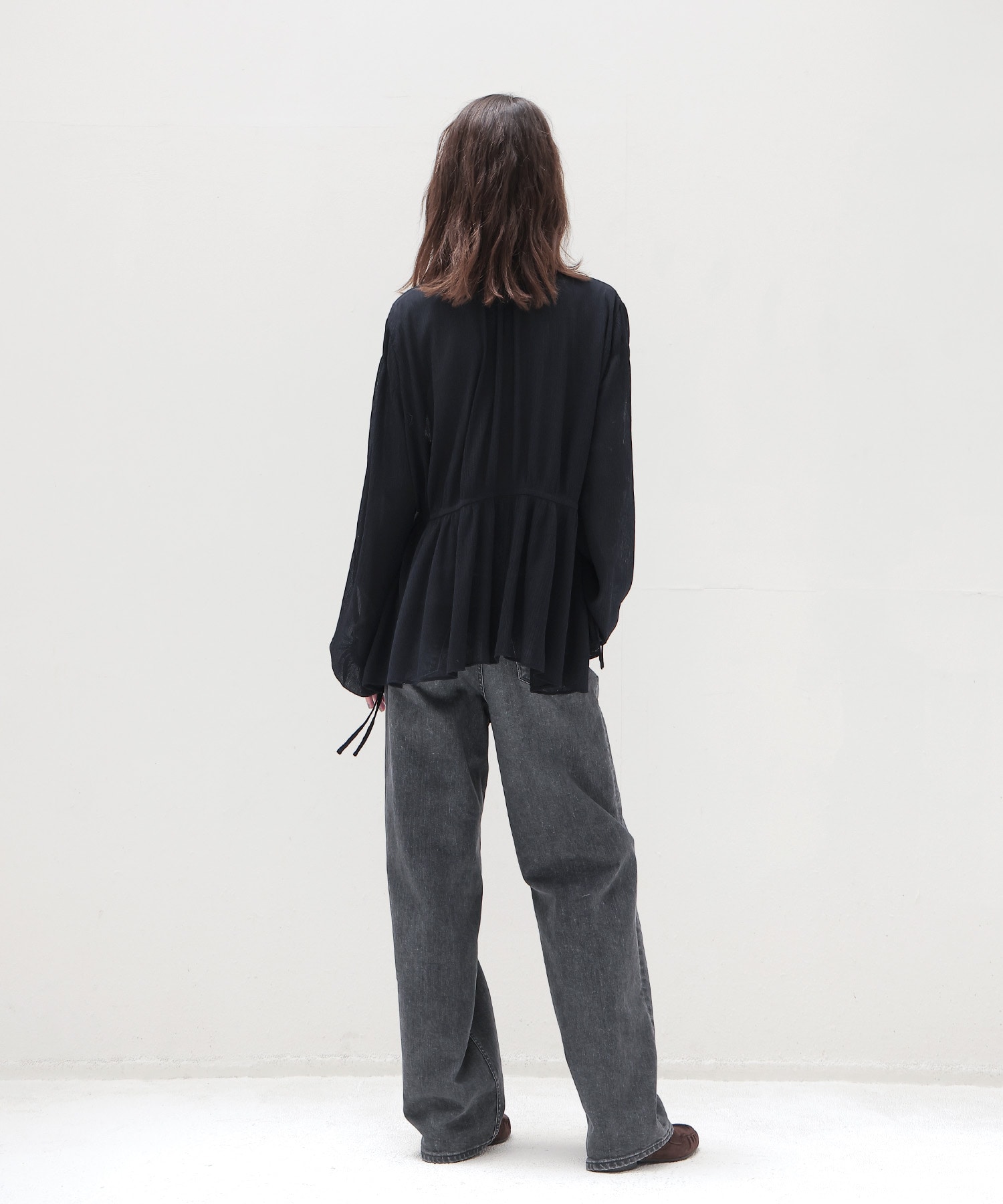 crepe georgette romantic blouse