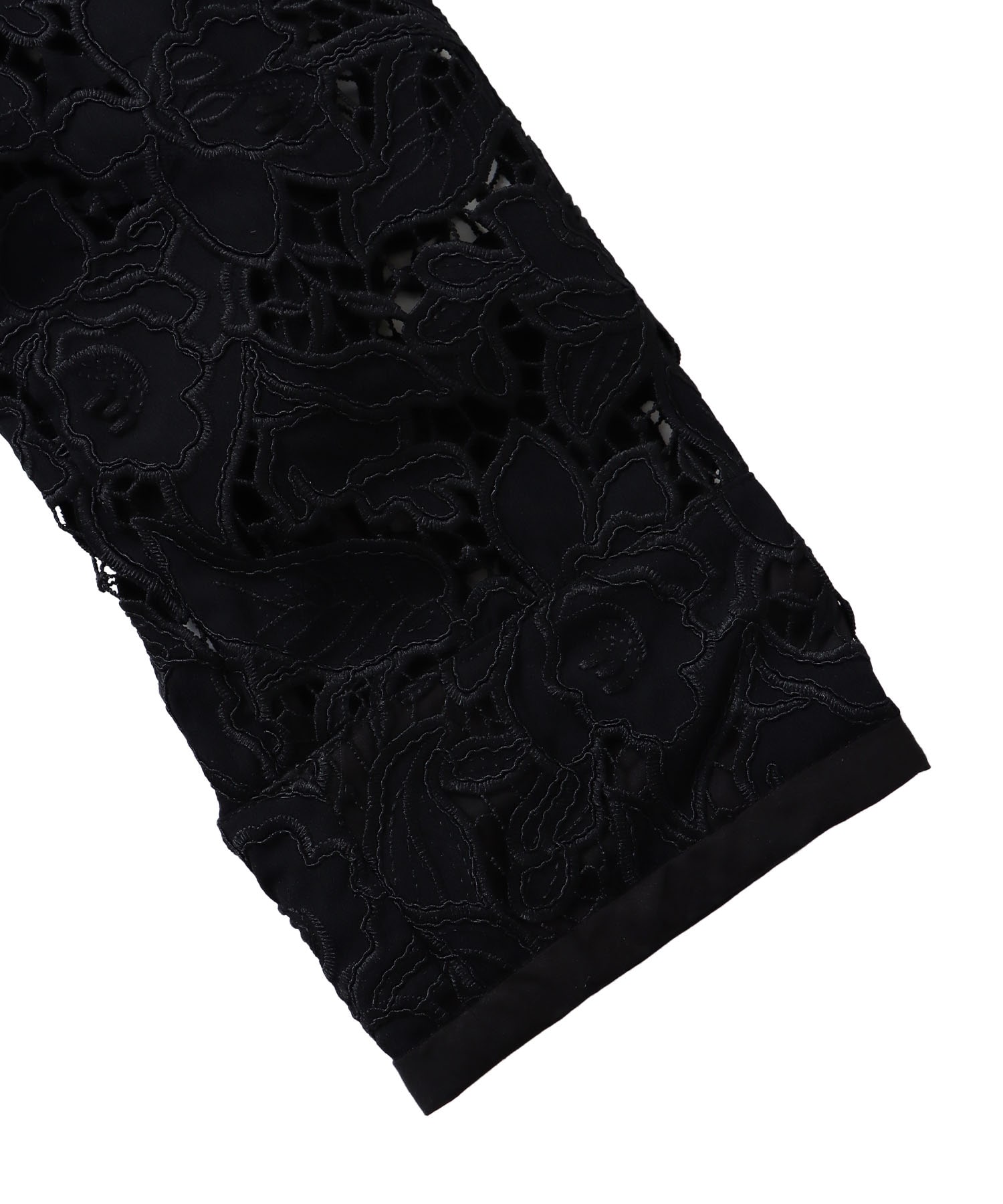 botanical lace zip blouson