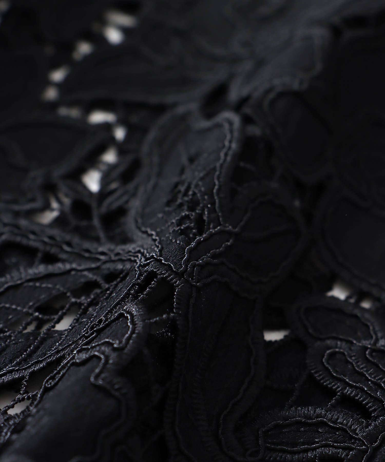 botanical lace zip blouson