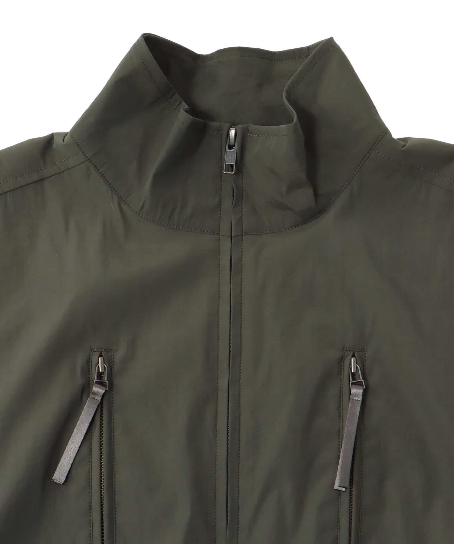 stand zip middle vest