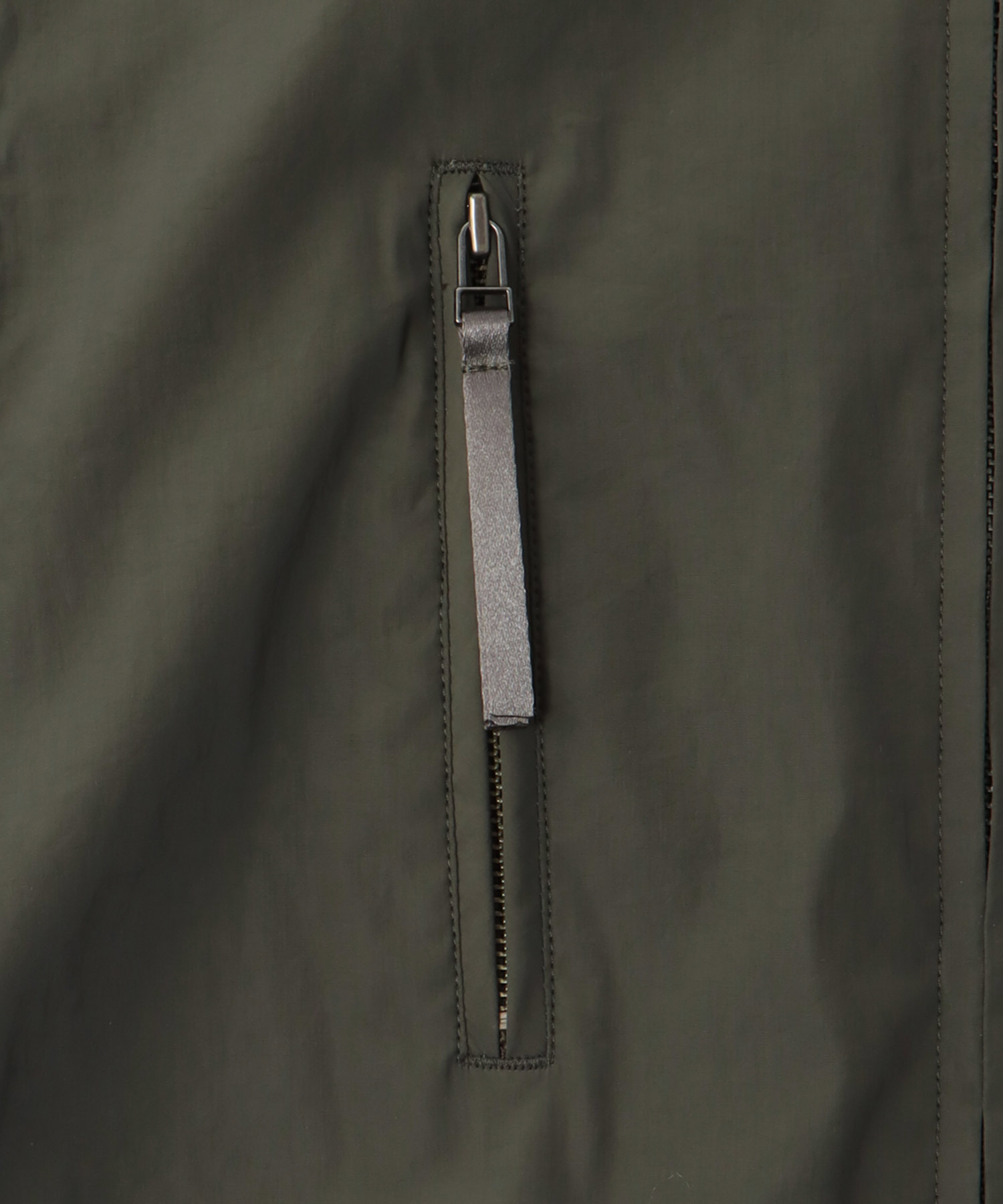 stand zip middle vest
