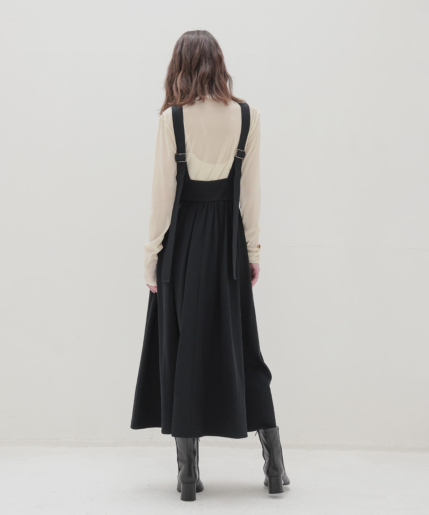 belted jumper skirt