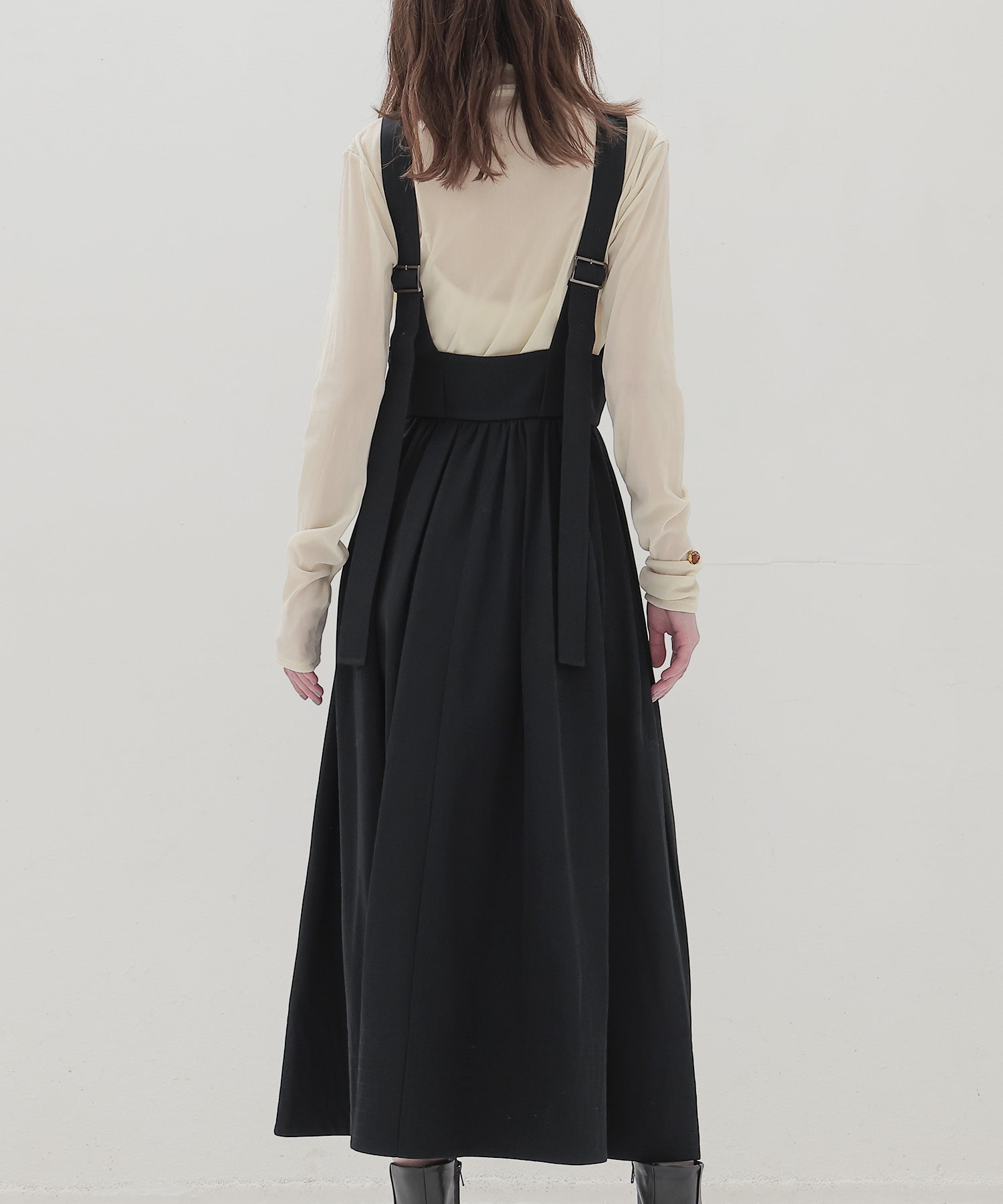 belted jumper skirt