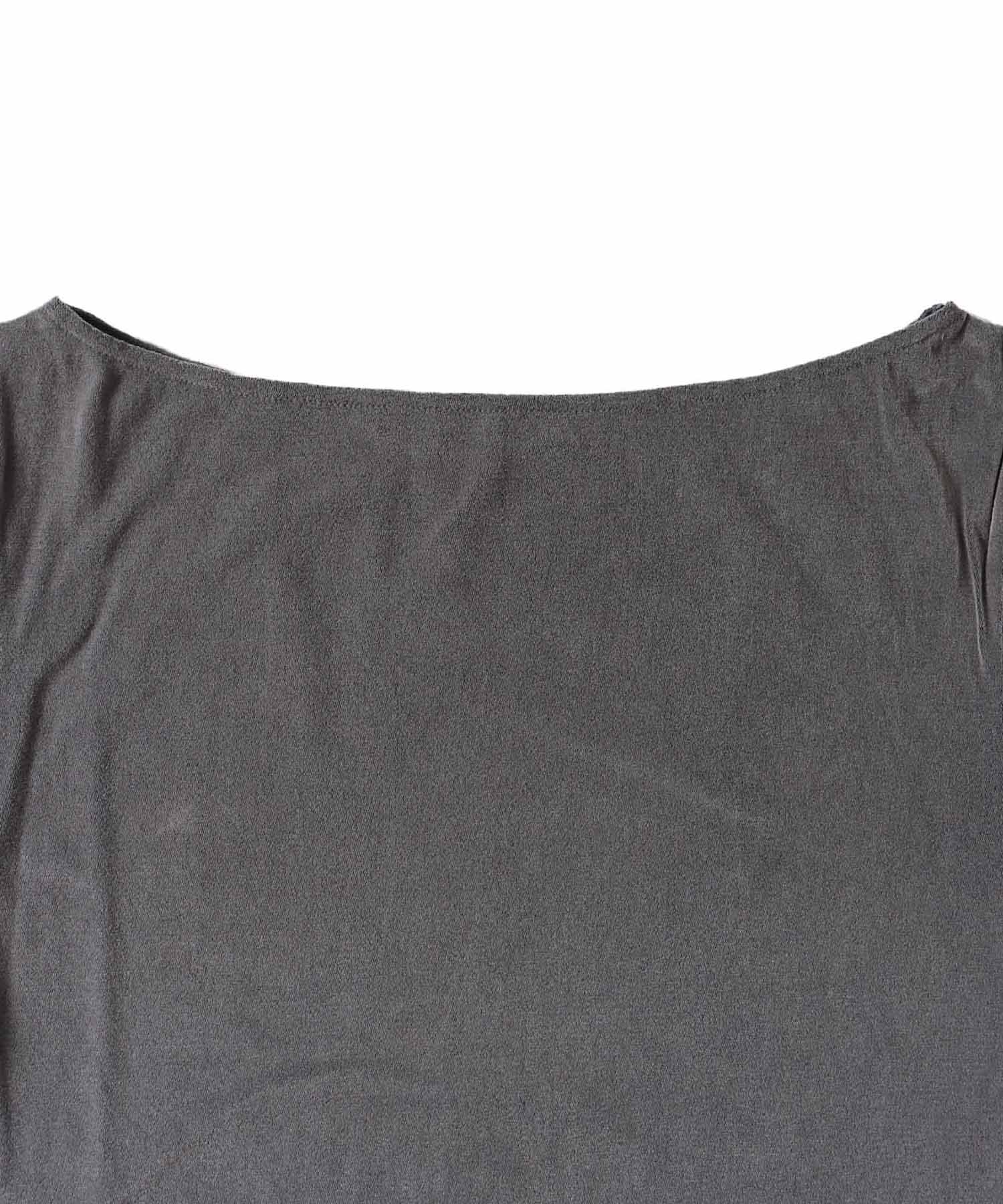 nylon tulle flocky boatneck pull