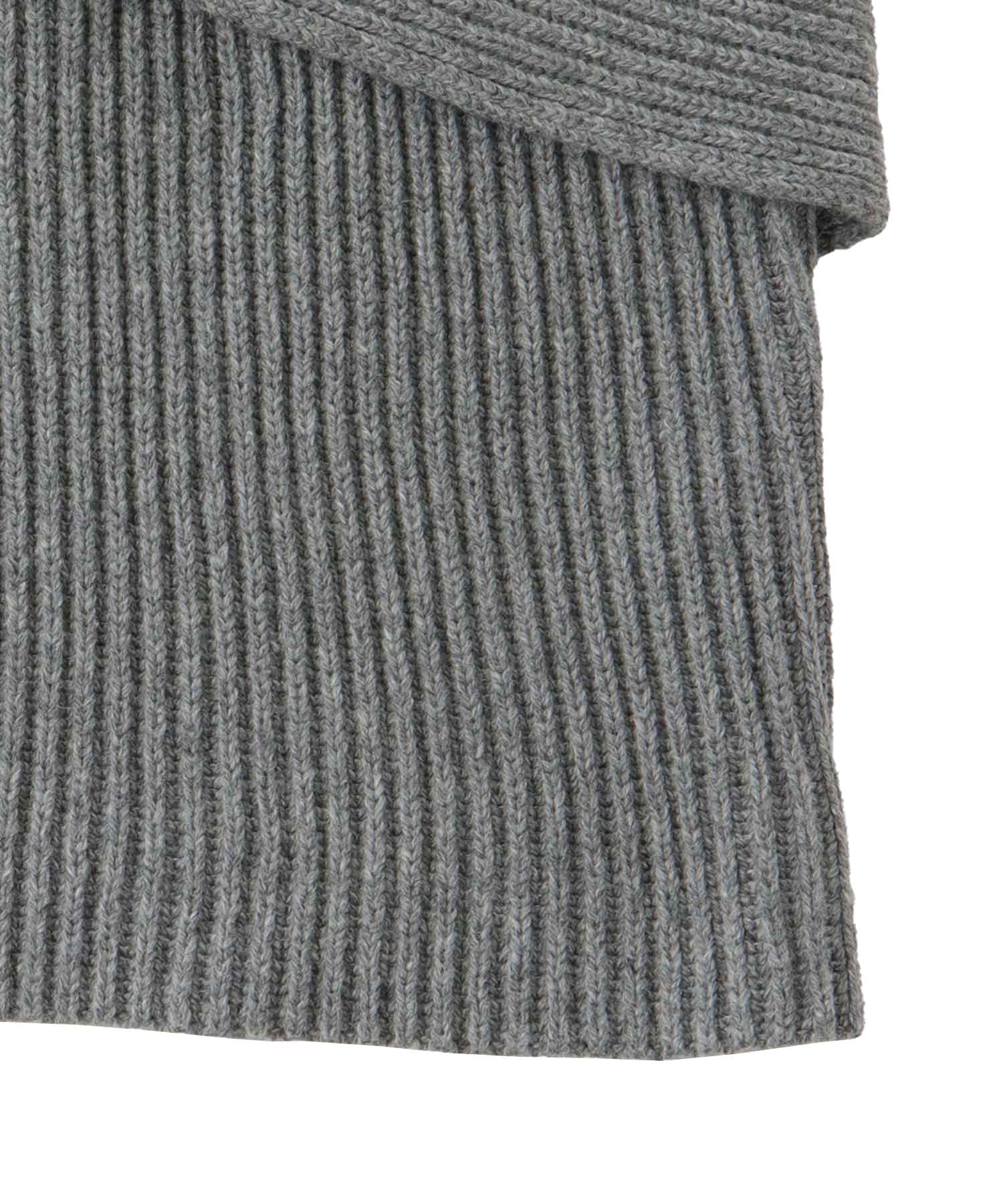 C/W cross slit zip pullover