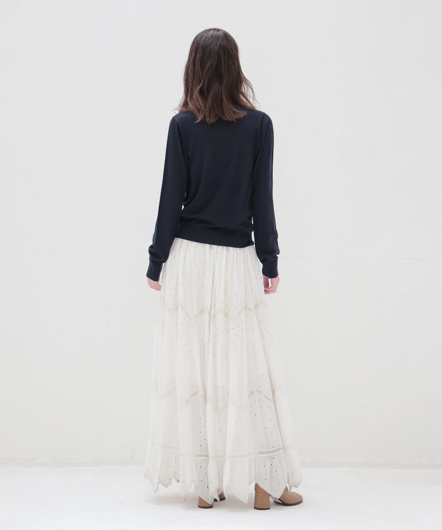 18G soft sheer mockneck pull