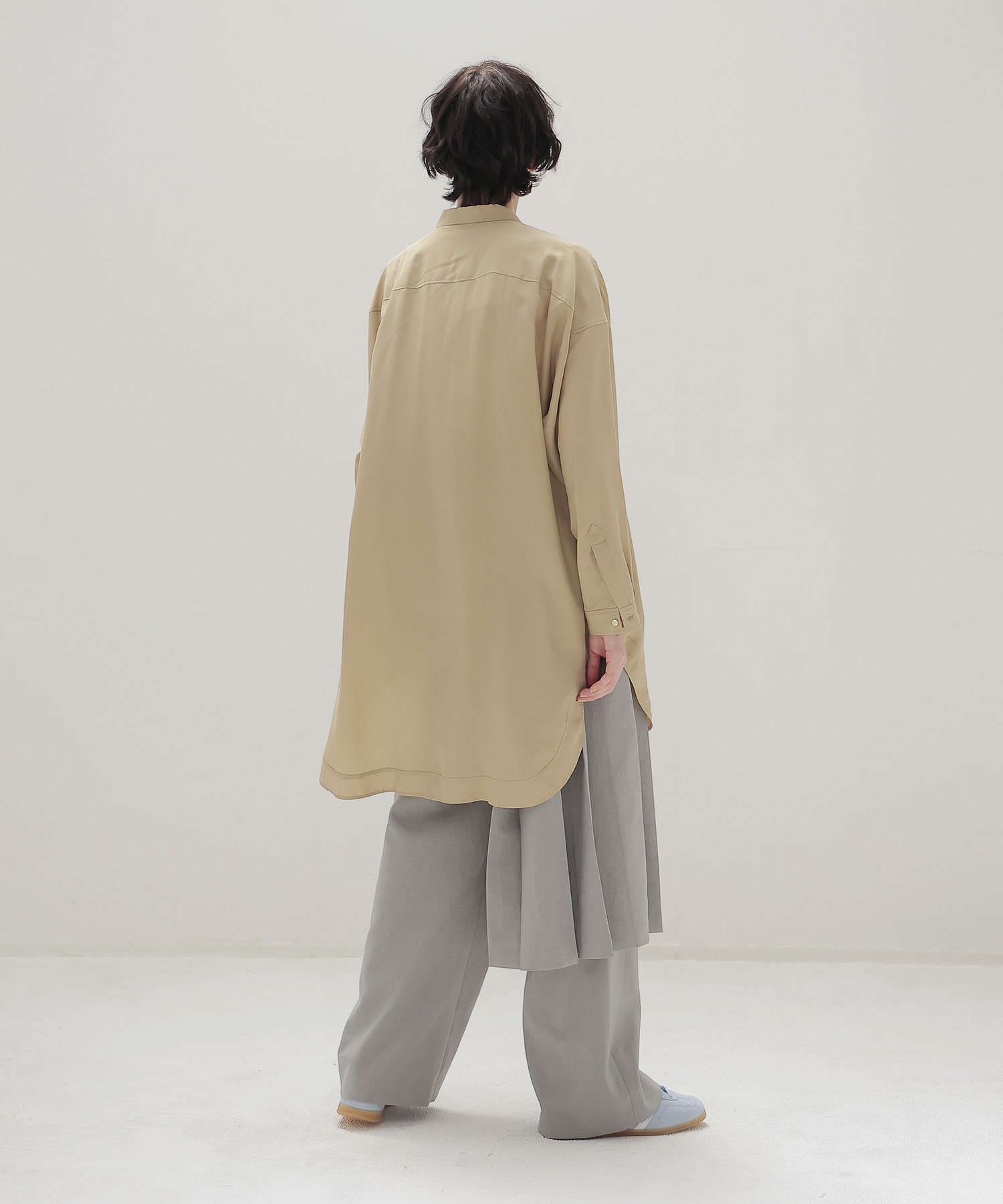silk sand wash big shirt
