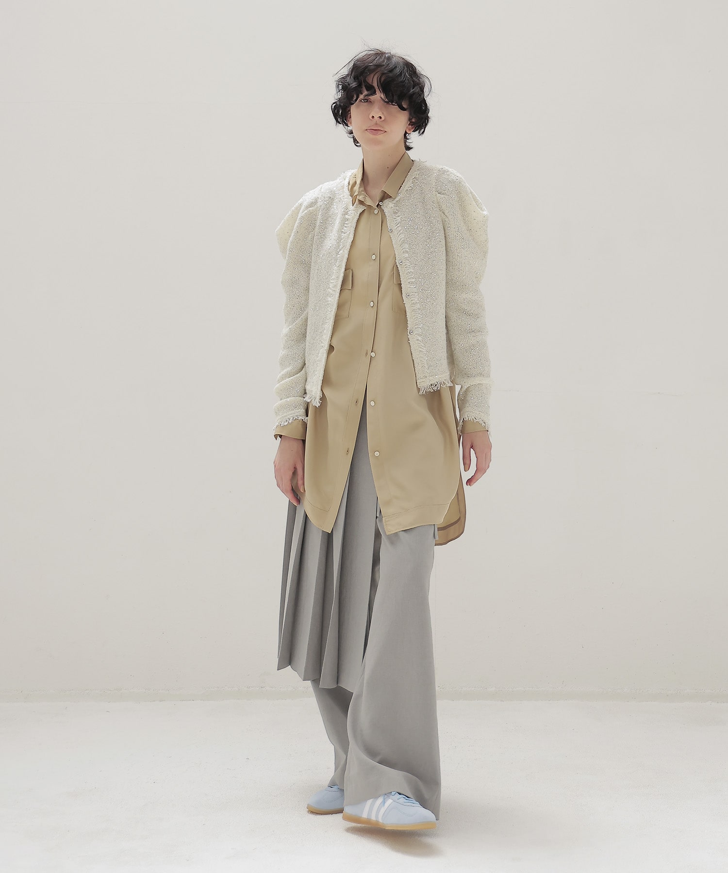 silk sand wash big shirt