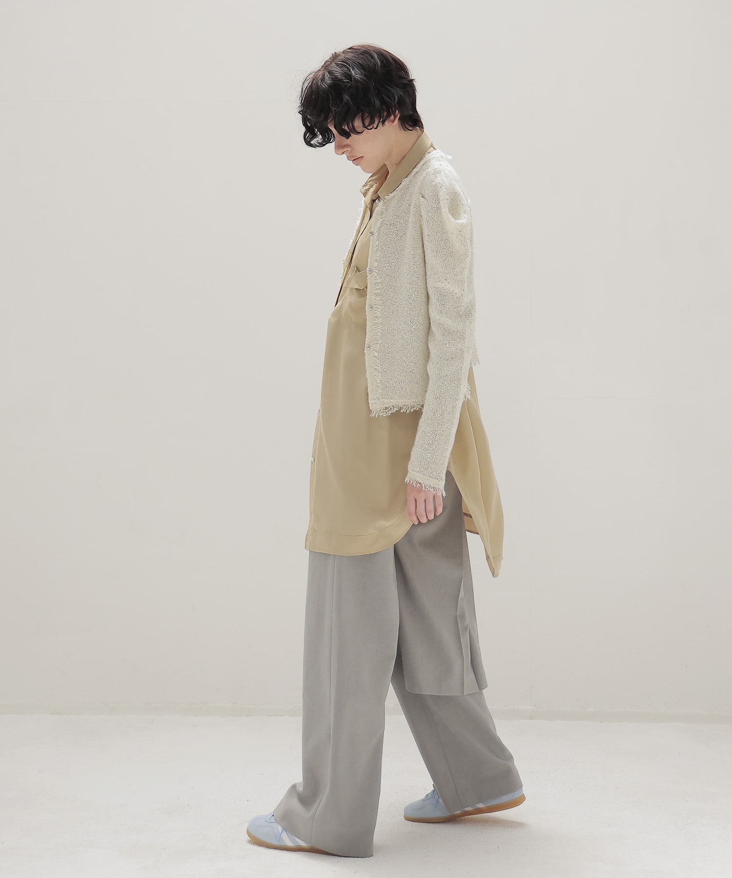 silk sand wash big shirt