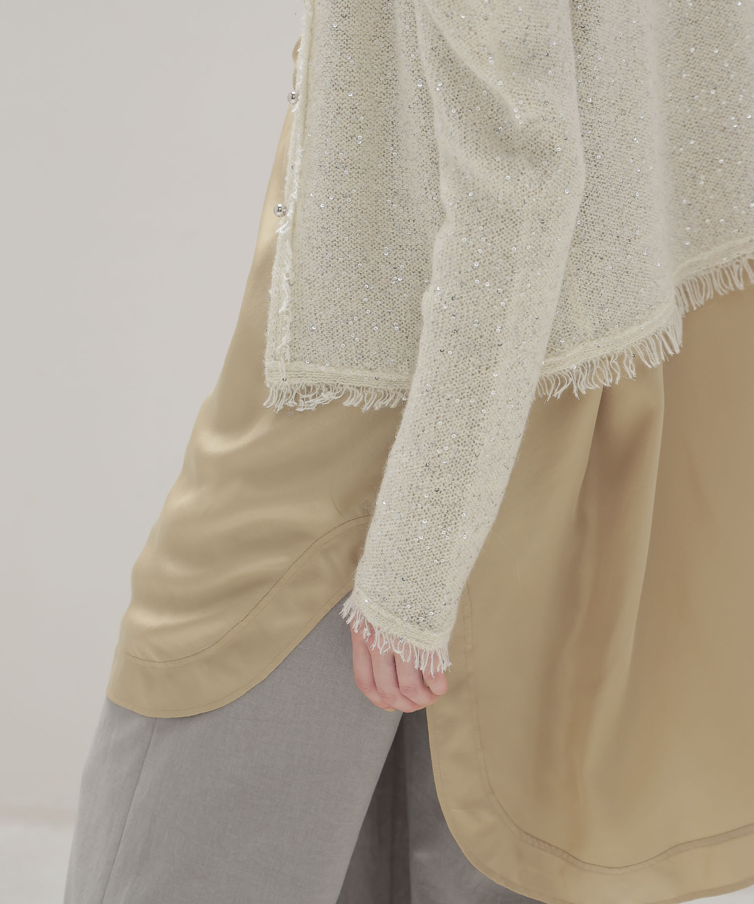silk sand wash big shirt
