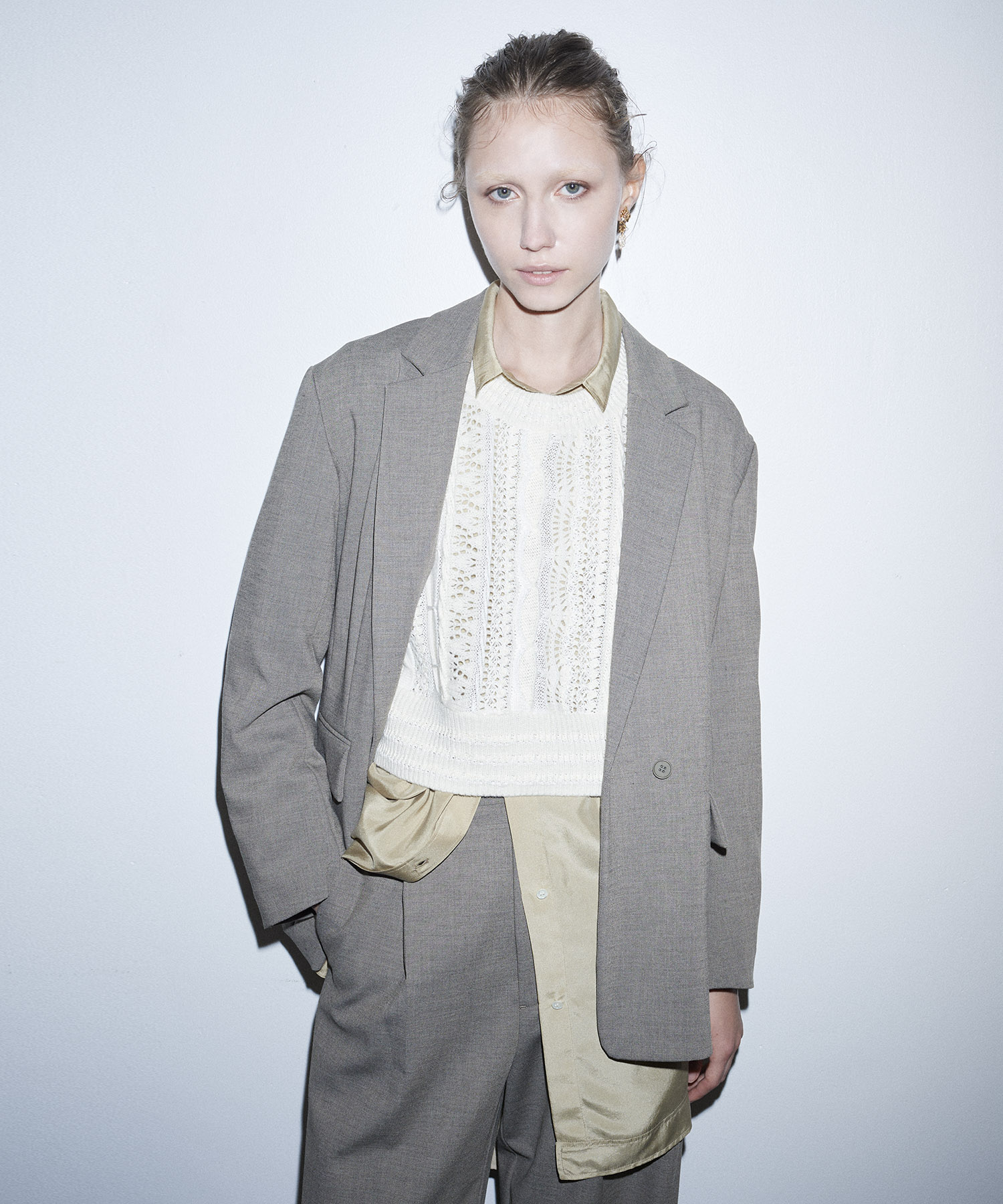 silk sand wash big shirt