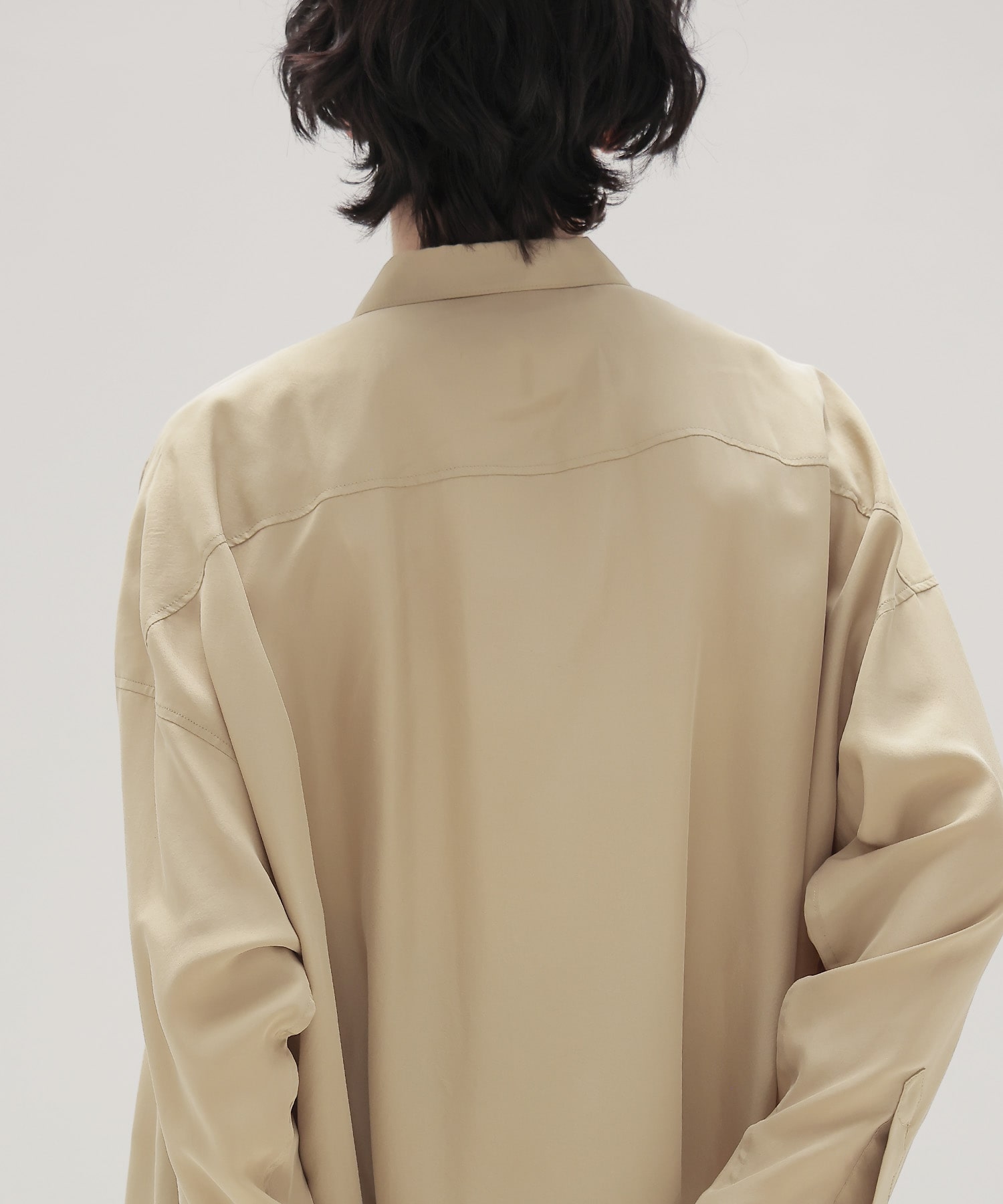 silk sand wash big shirt