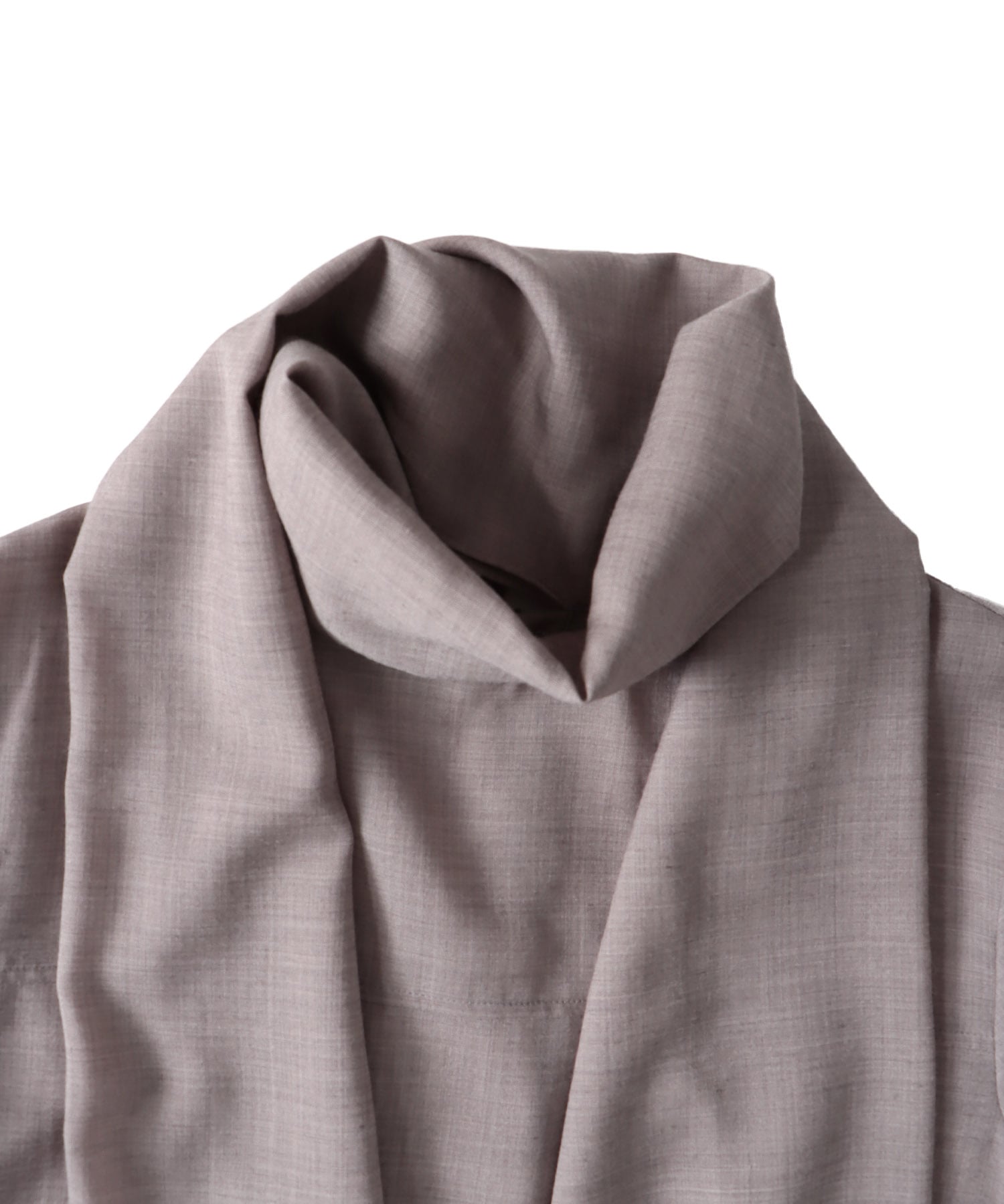 sheer voile muffler shirt