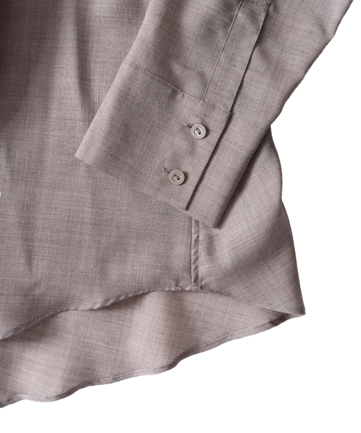 sheer voile muffler shirt