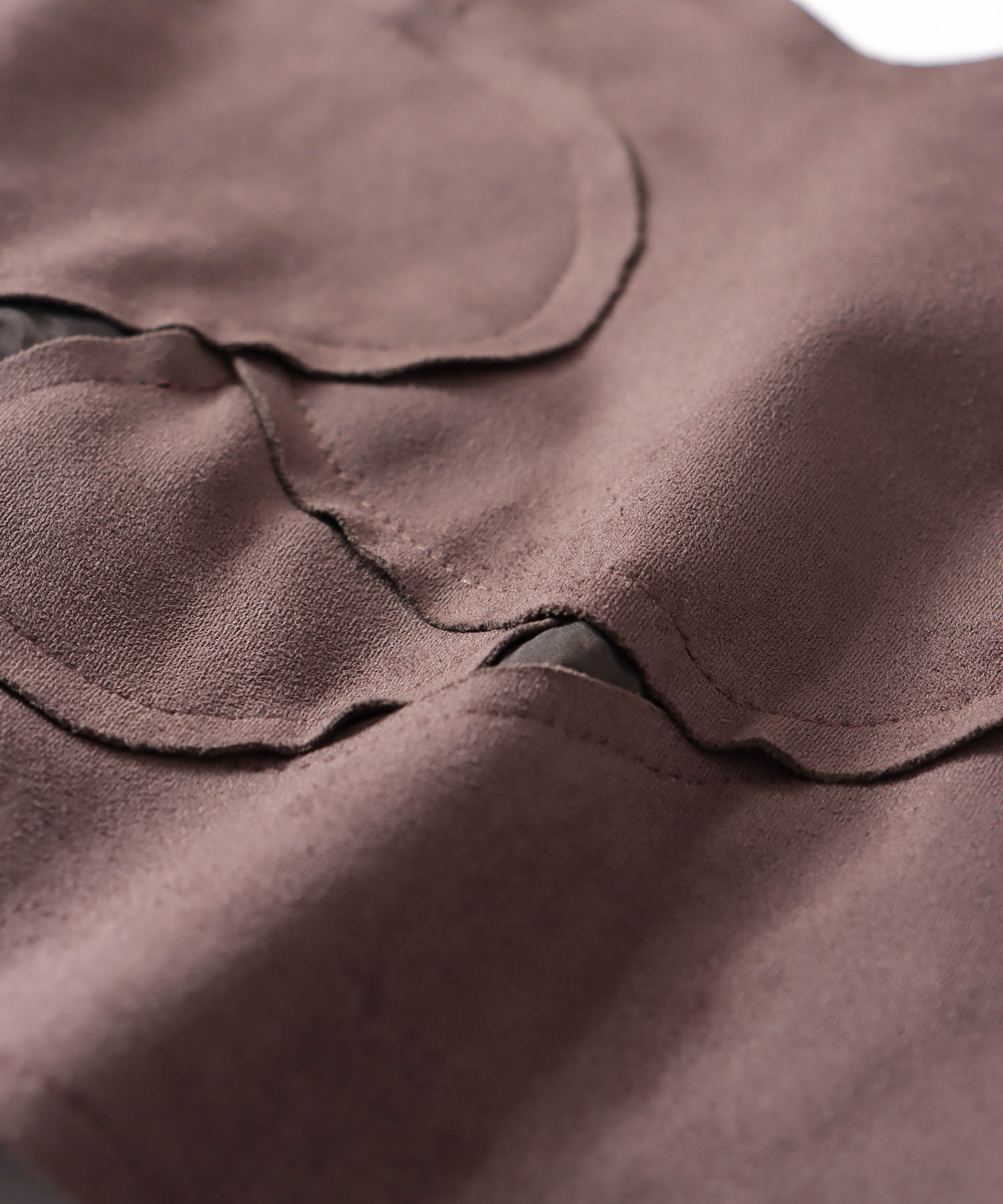 suede patchwork buistier