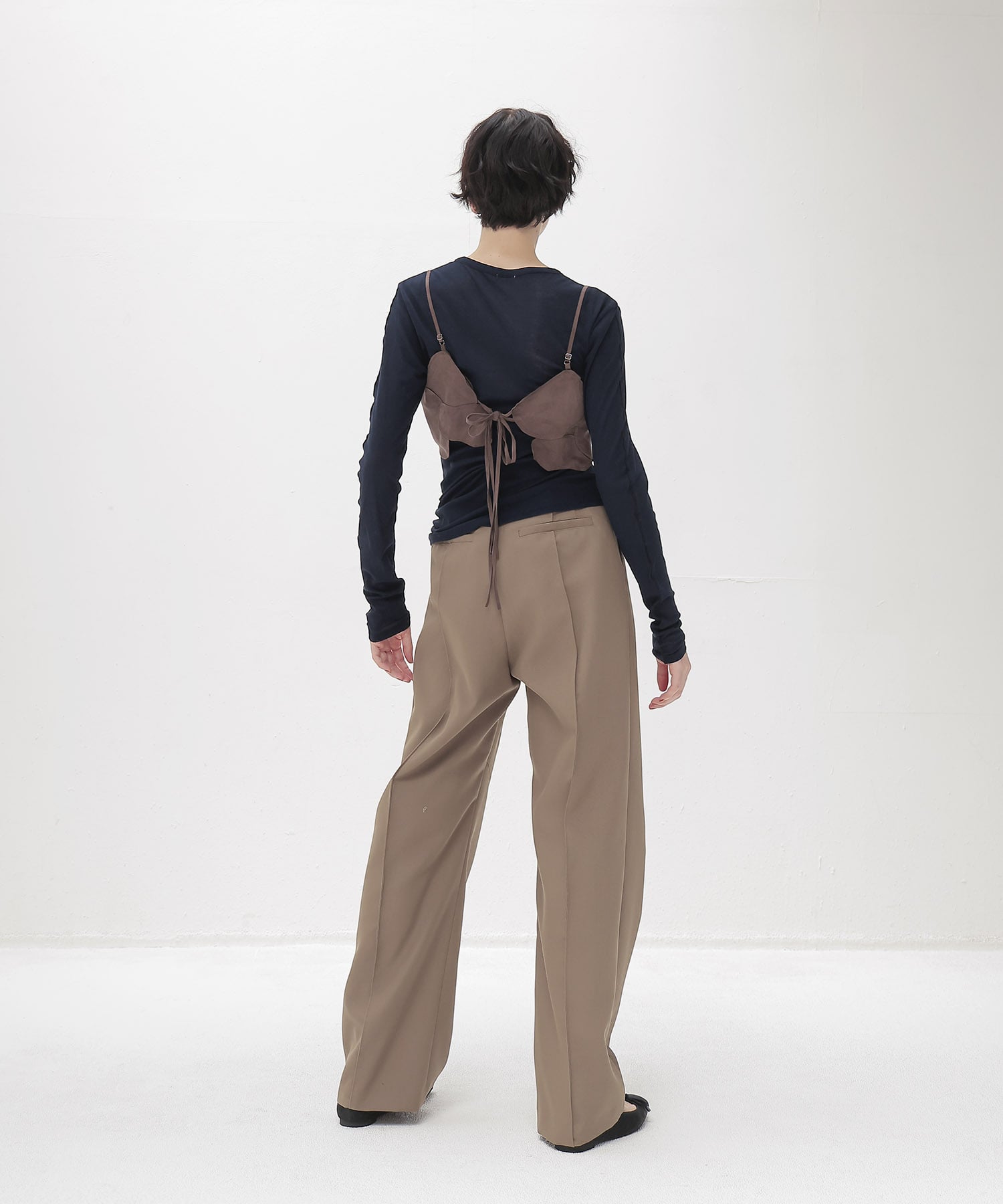 suede patchwork buistier