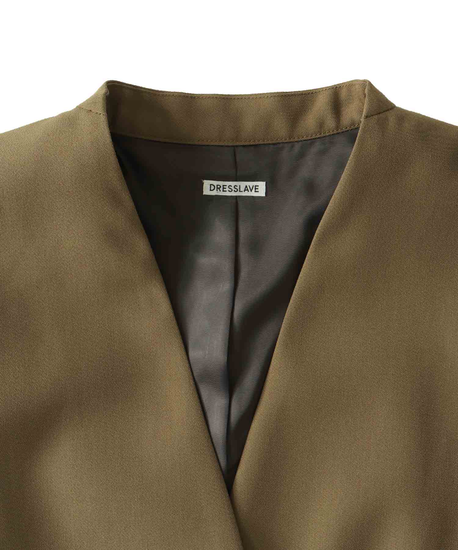 suiting collarless jacket