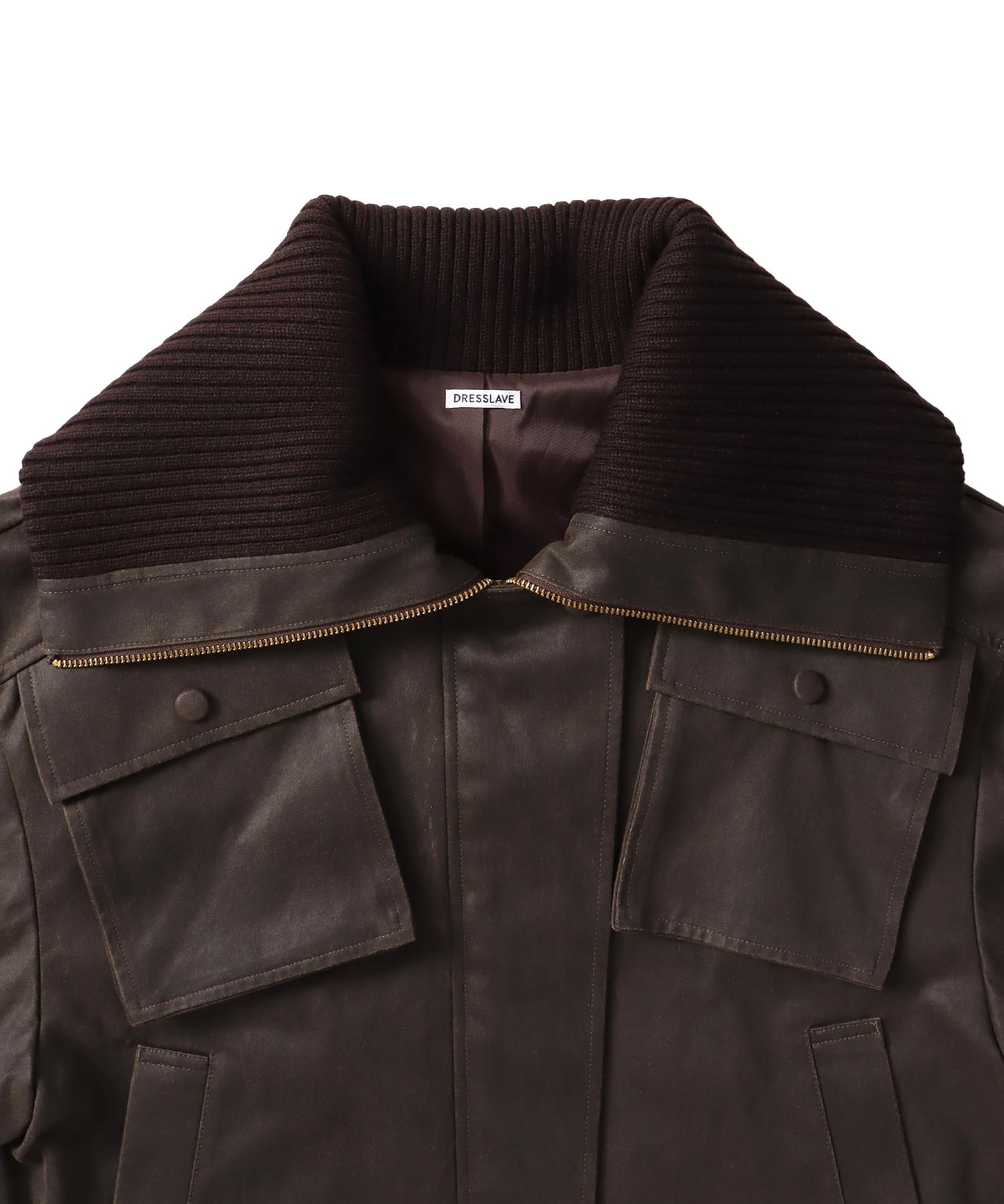 crack vintage short blouson