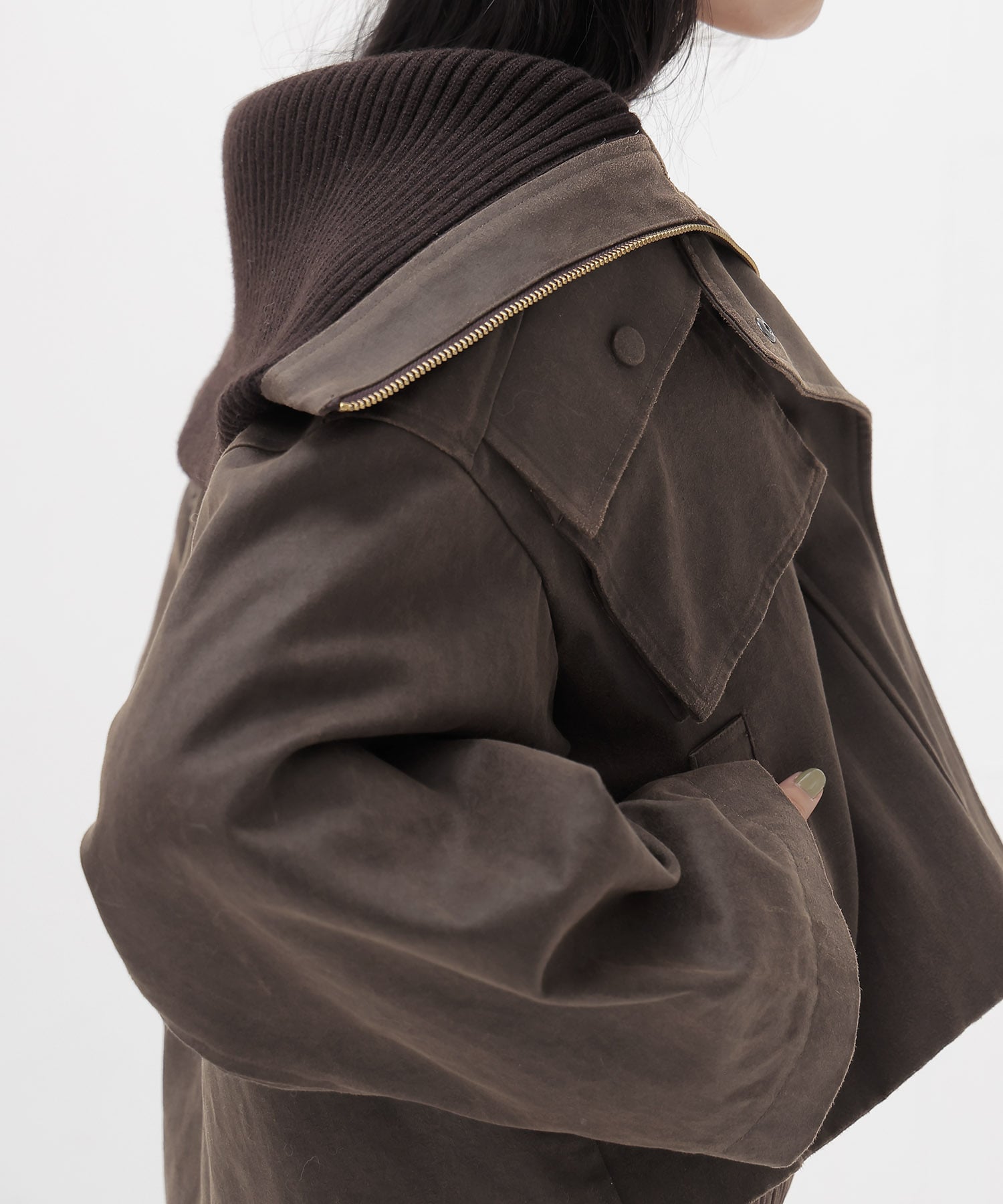 crack vintage short blouson
