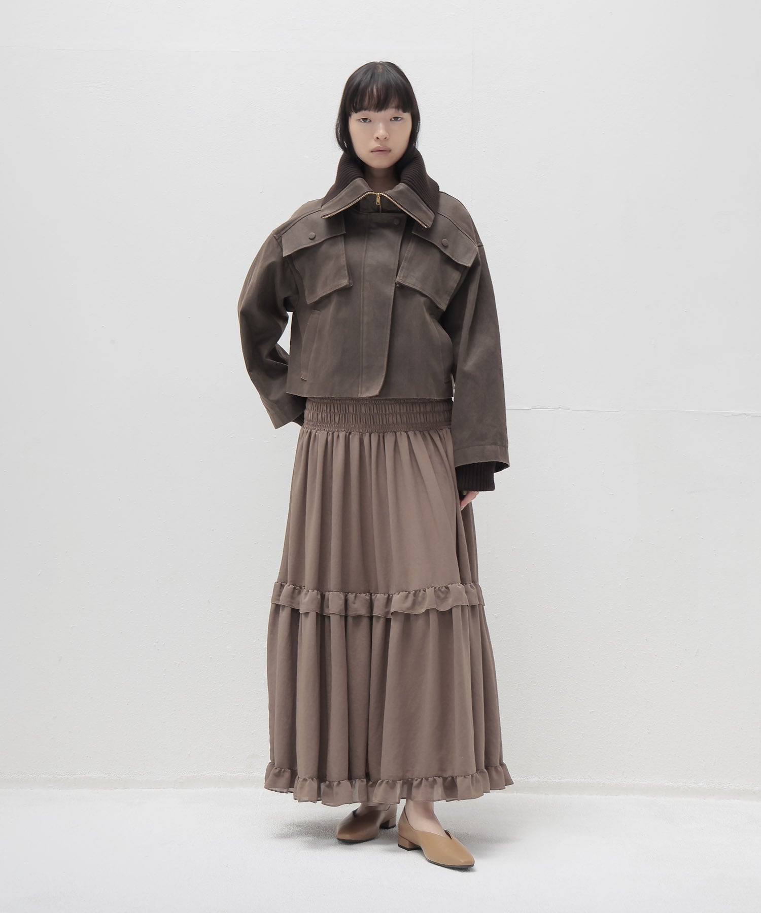 crack vintage short blouson