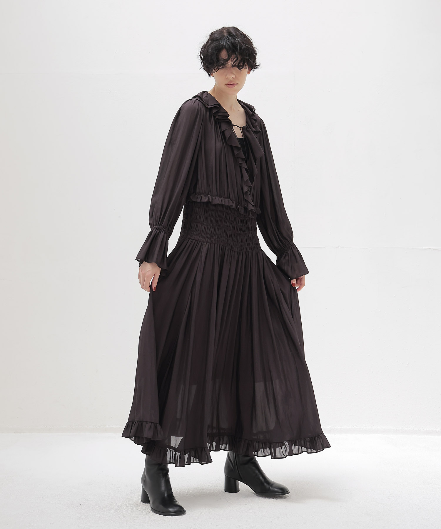 raffle georgette dress