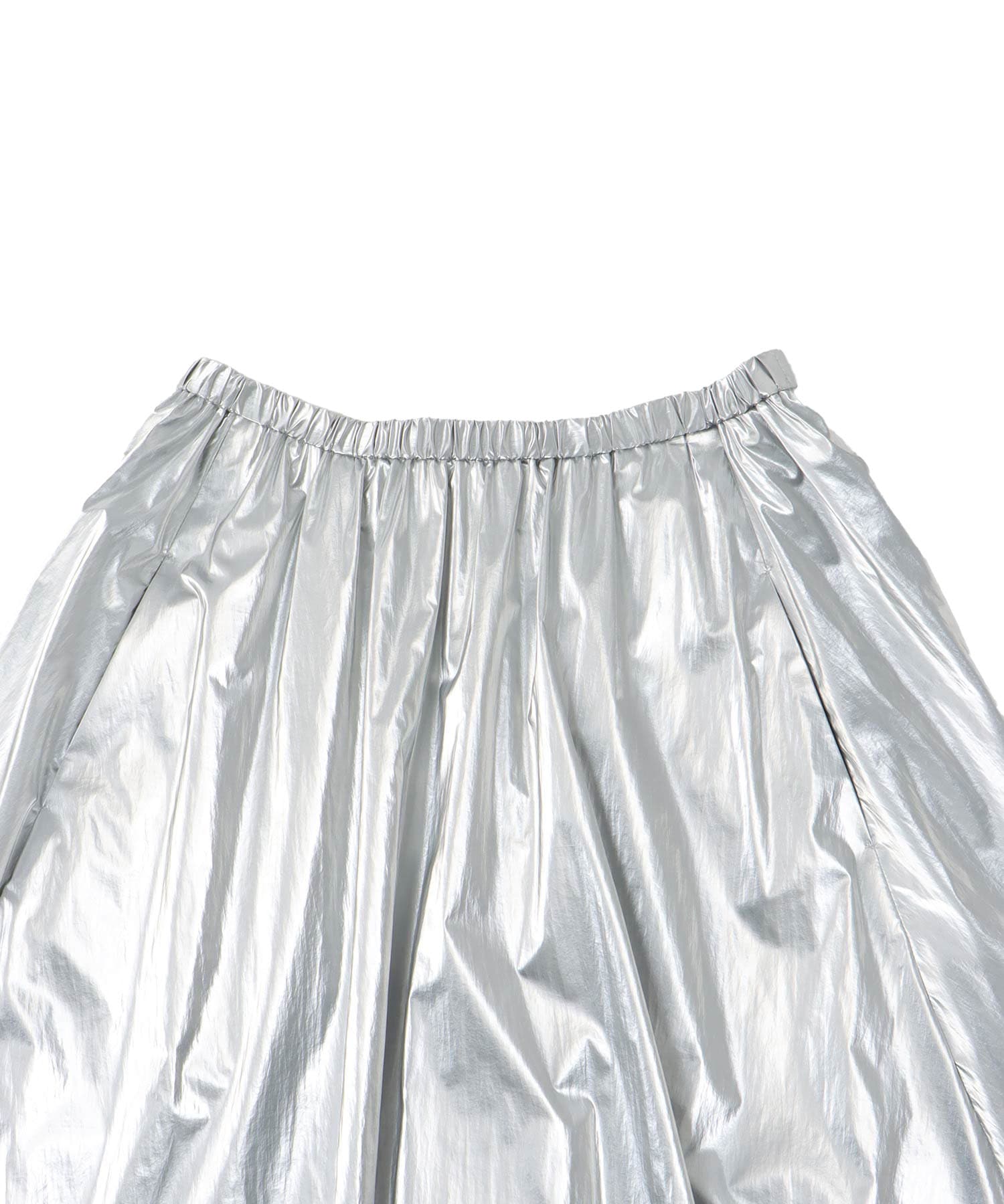 bright coating gather skirt