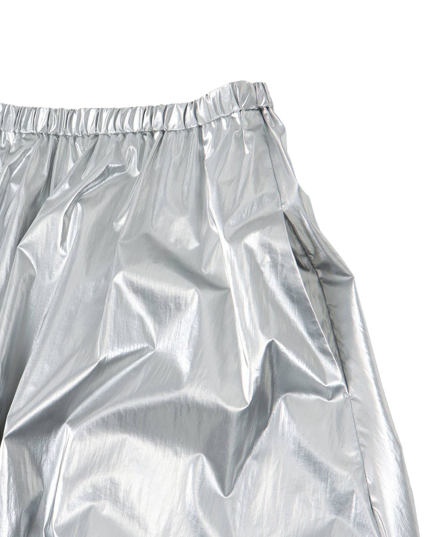 bright coating gather skirt