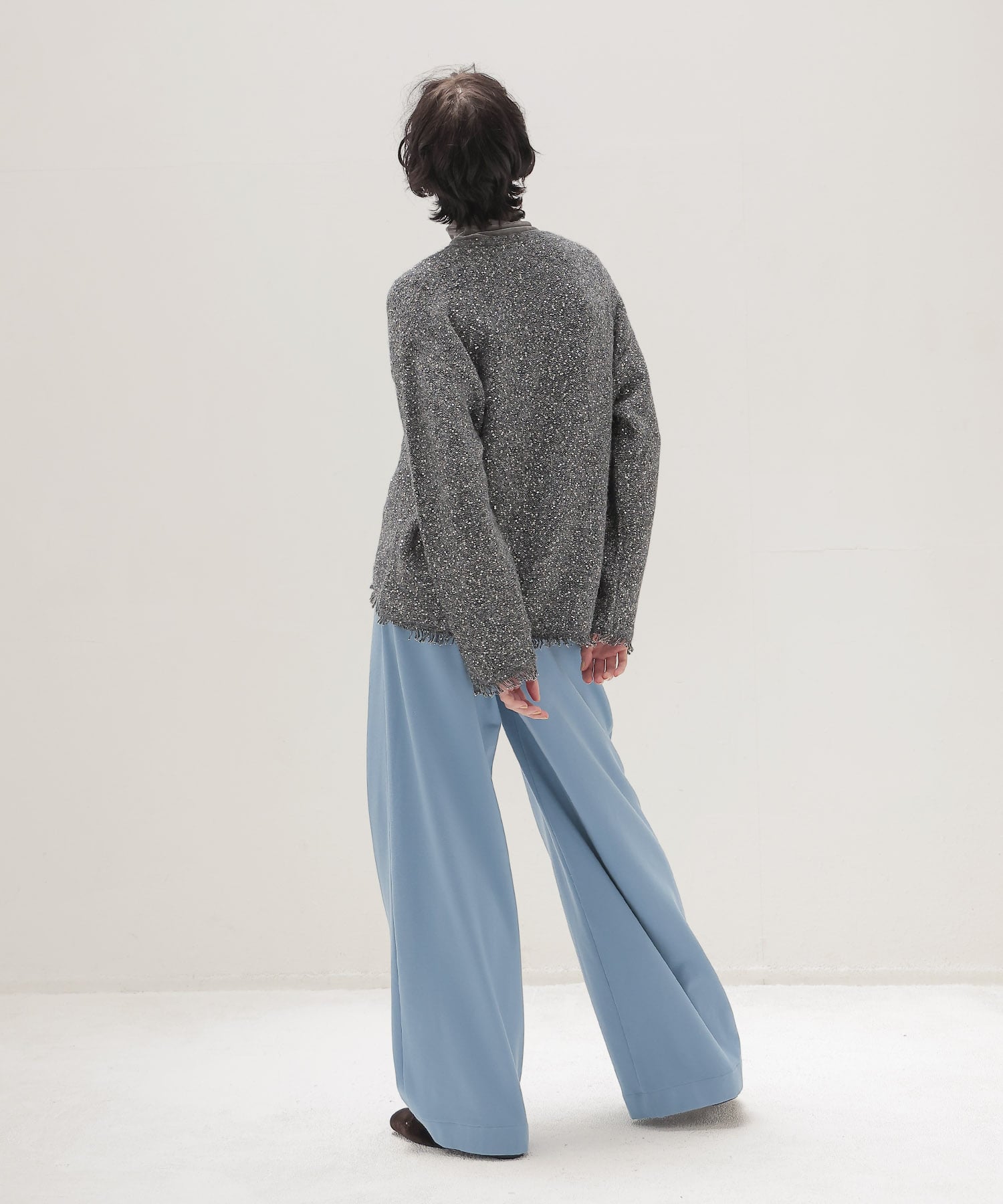 both sides brushed 2tuck pants