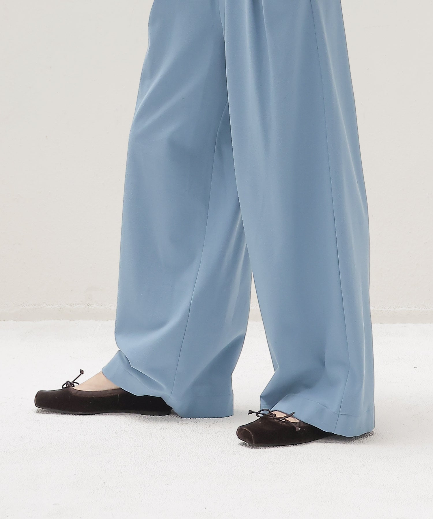 both sides brushed 2tuck pants