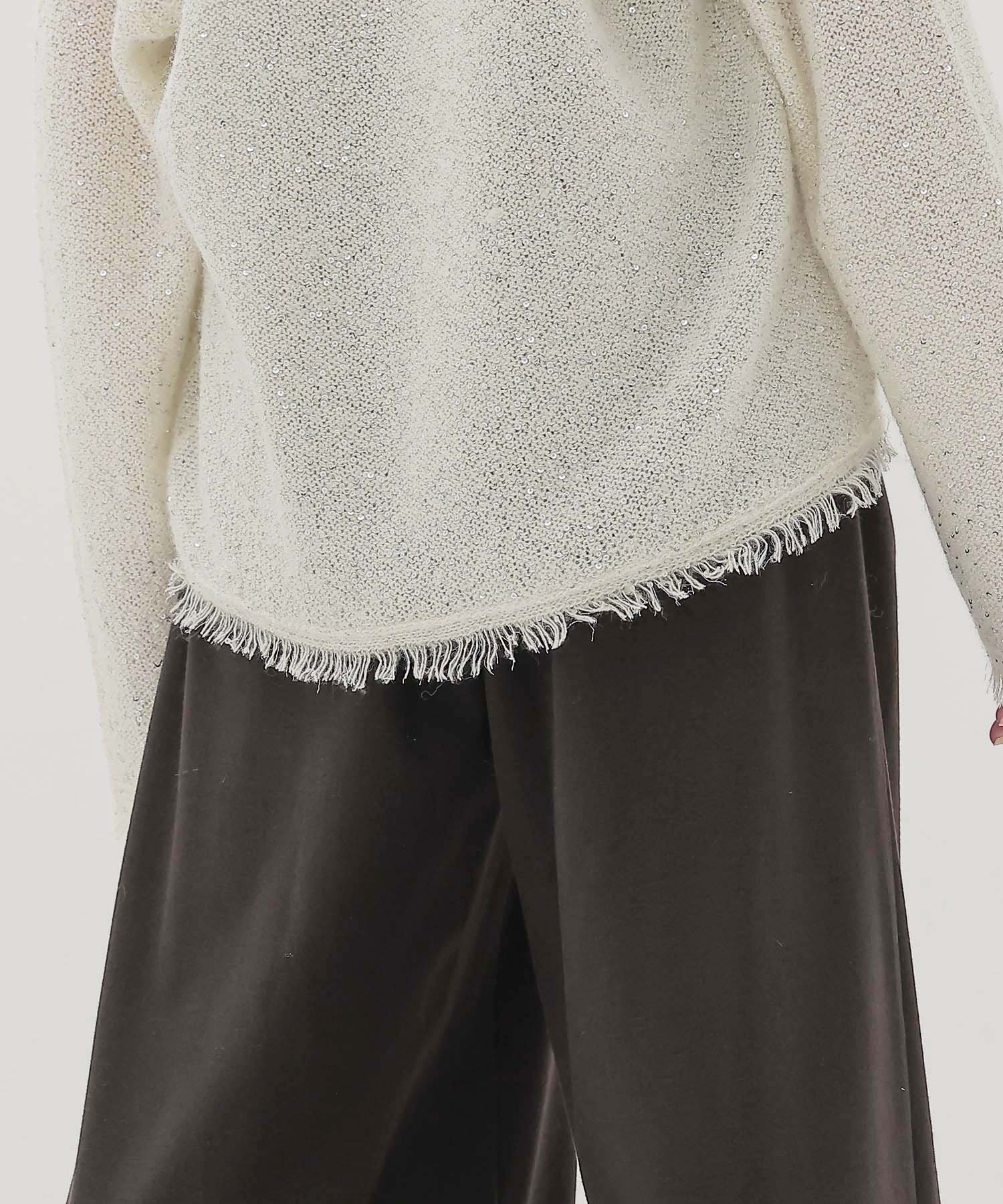 both sides brushed 2tuck pants