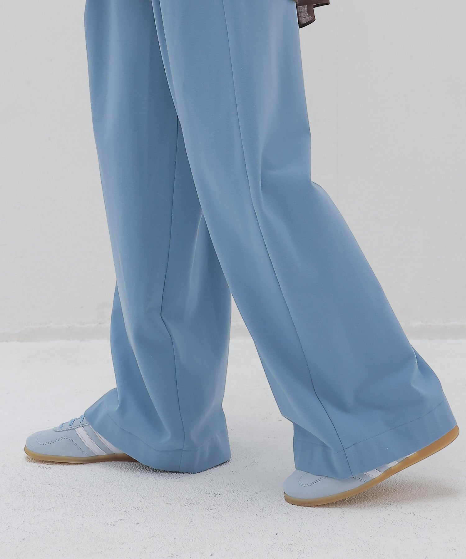both sides brushed 2tuck pants