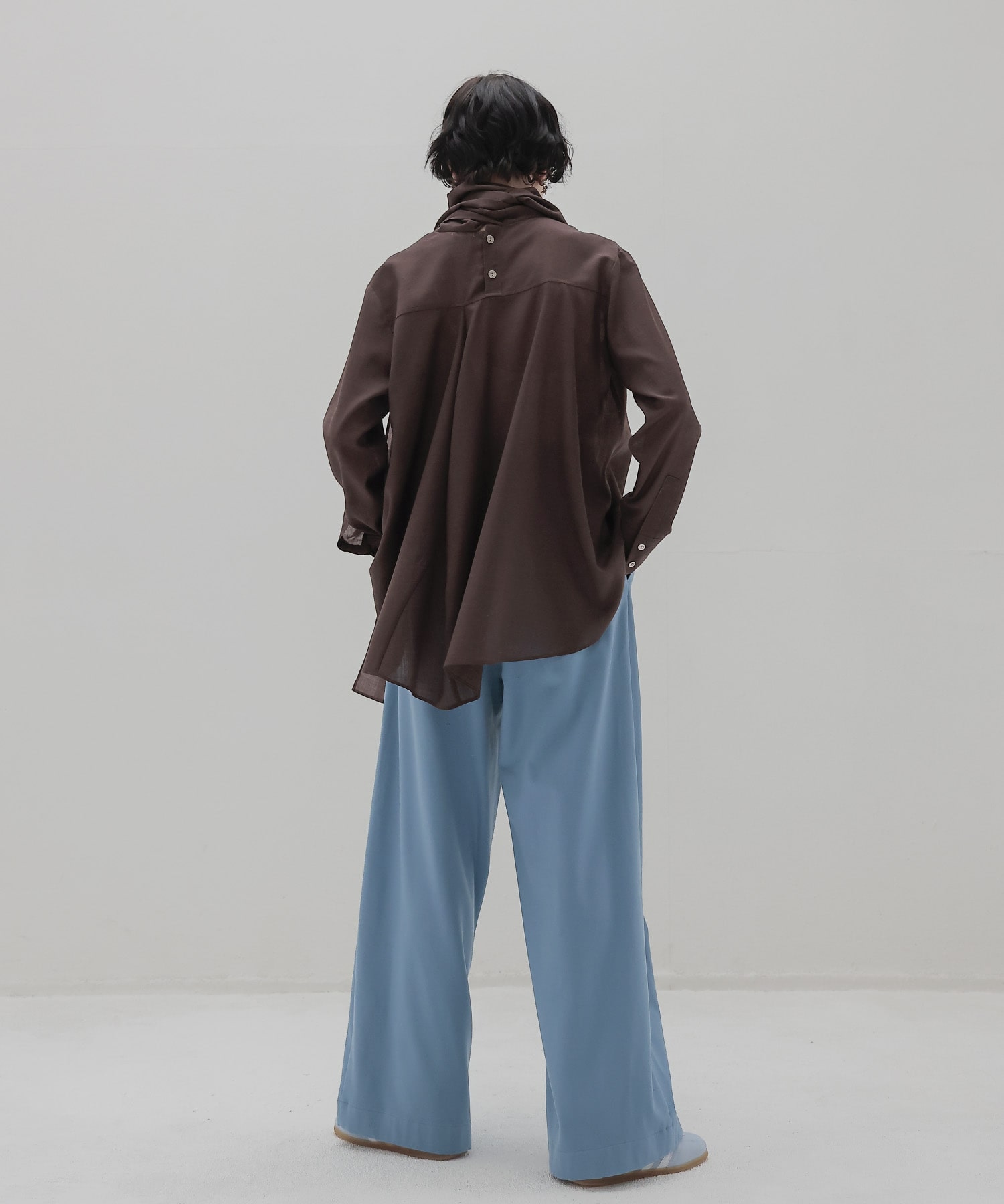 both sides brushed 2tuck pants
