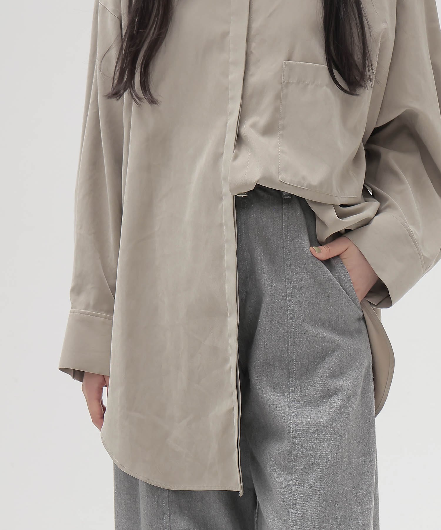 carrot grey denim