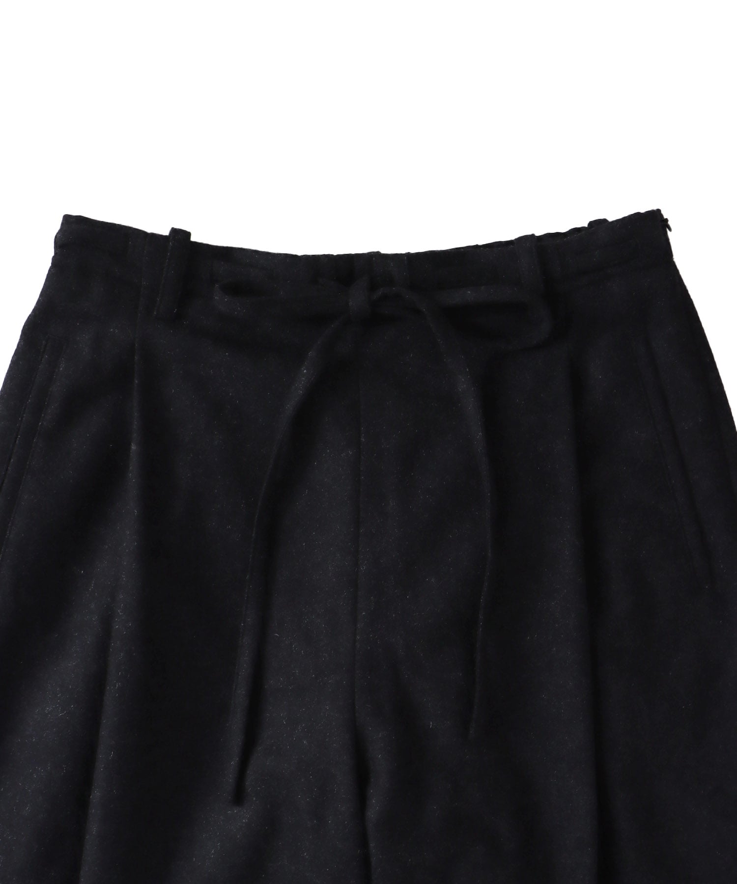 top flannel 2 tuck wide pants