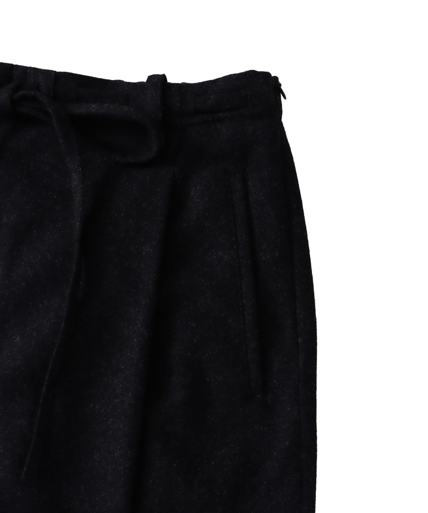 top flannel 2 tuck wide pants