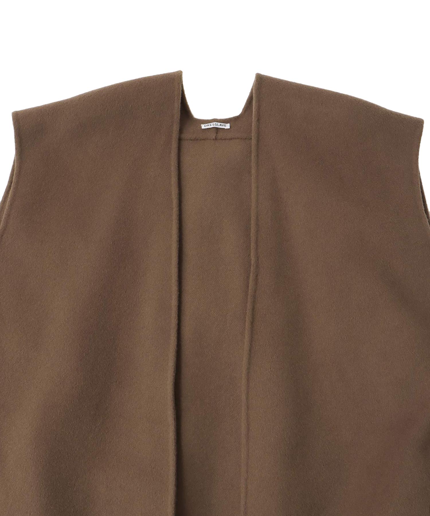 egg shape long gilet