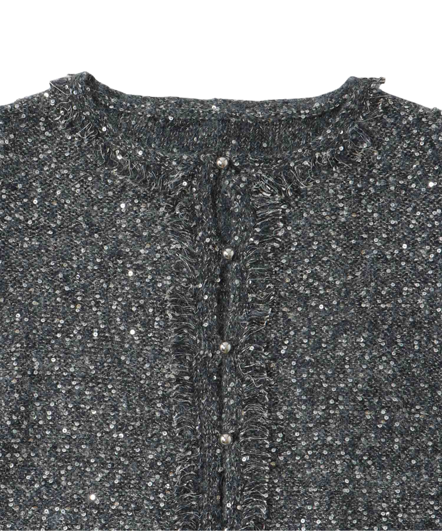 sequins lame cardigan