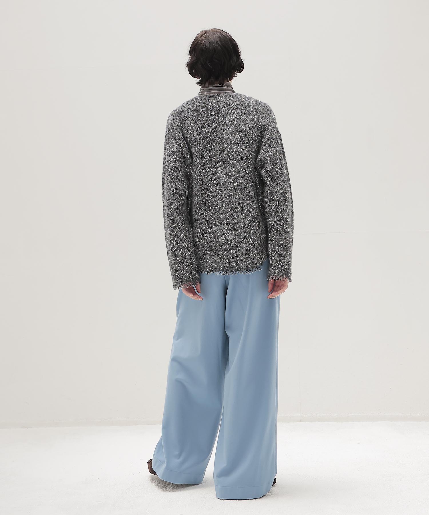 sequins lame deep Vneck pullover