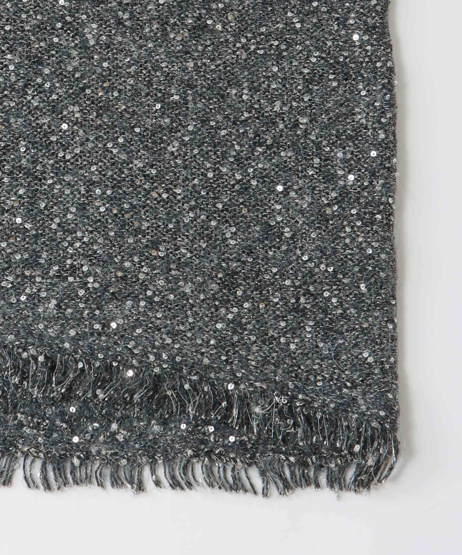 sequins lame deep Vneck pullover