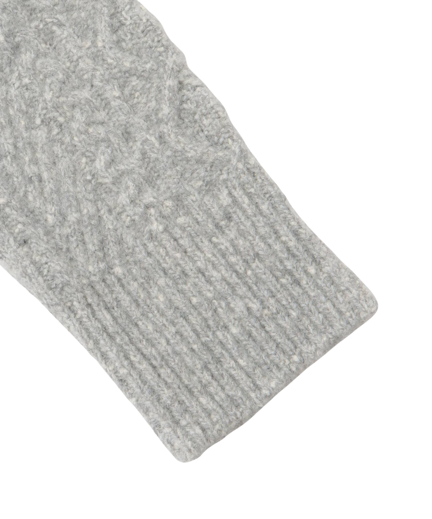 mix cable melange knit