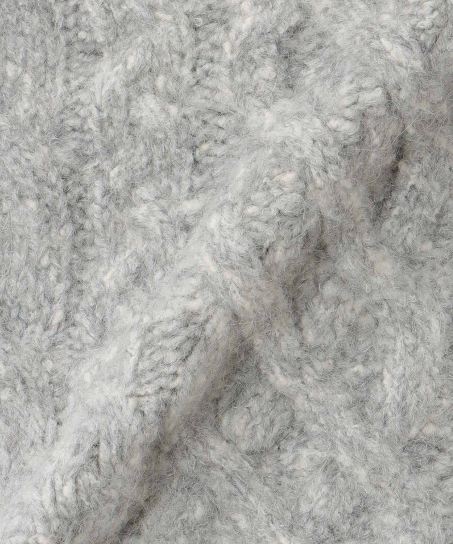 mix cable melange knit